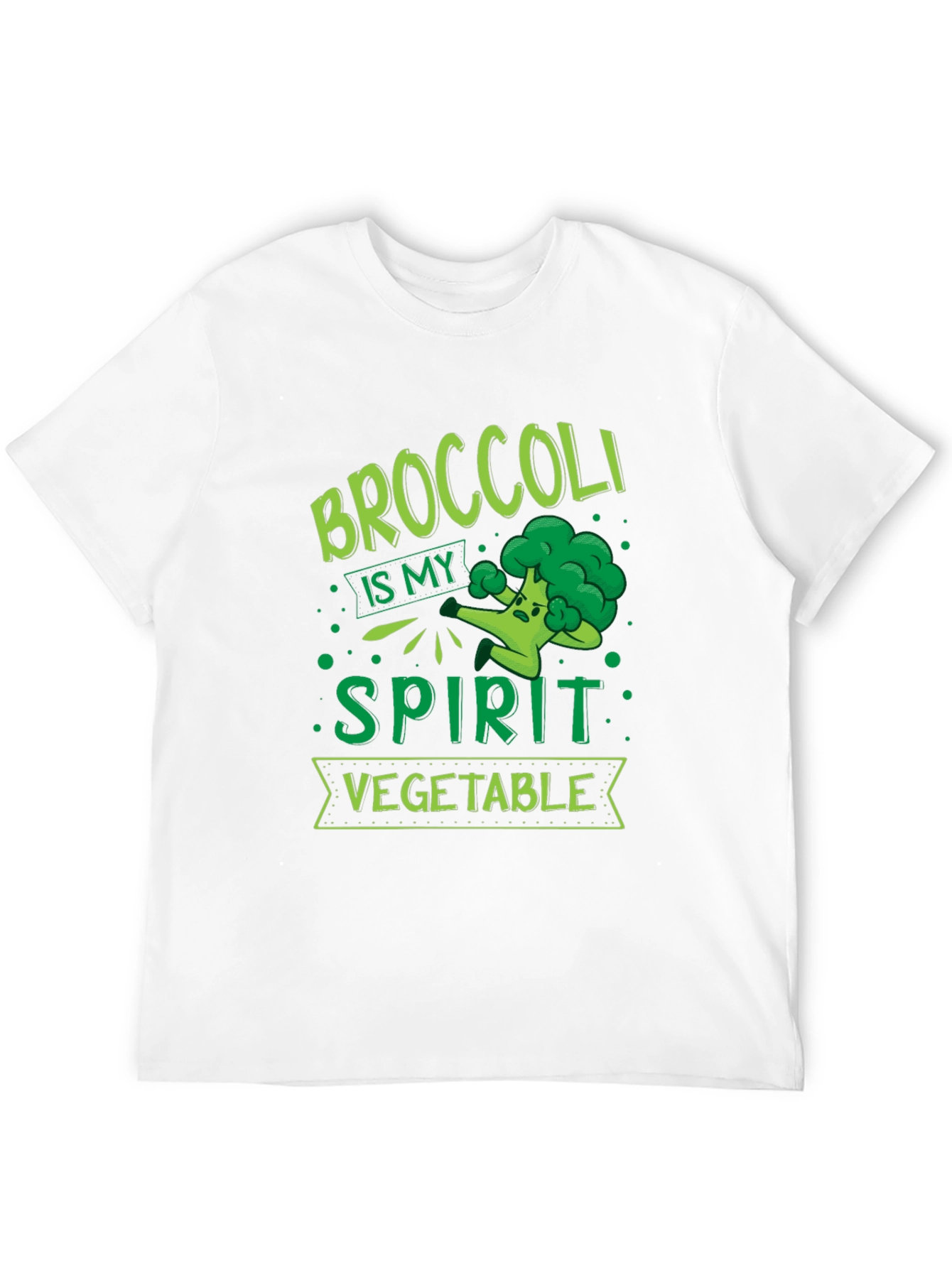 Broccoli is My Spirit Vegetable Graphic T-Shirt