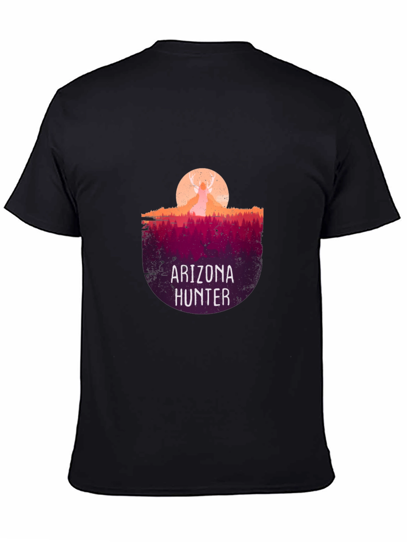 Arizona Hunter Graphic Tee - Black Cotton