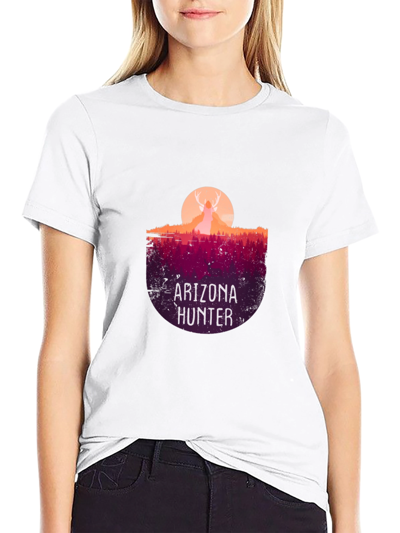 Arizona Hunter Graphic Tee - Black Cotton