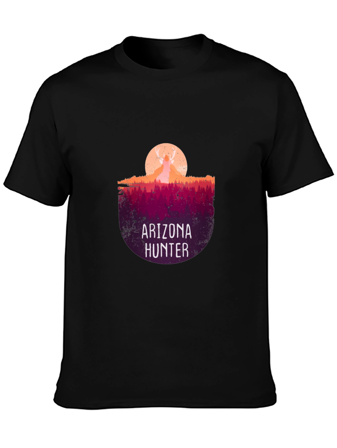 Arizona Hunter Graphic Tee - Black Cotton