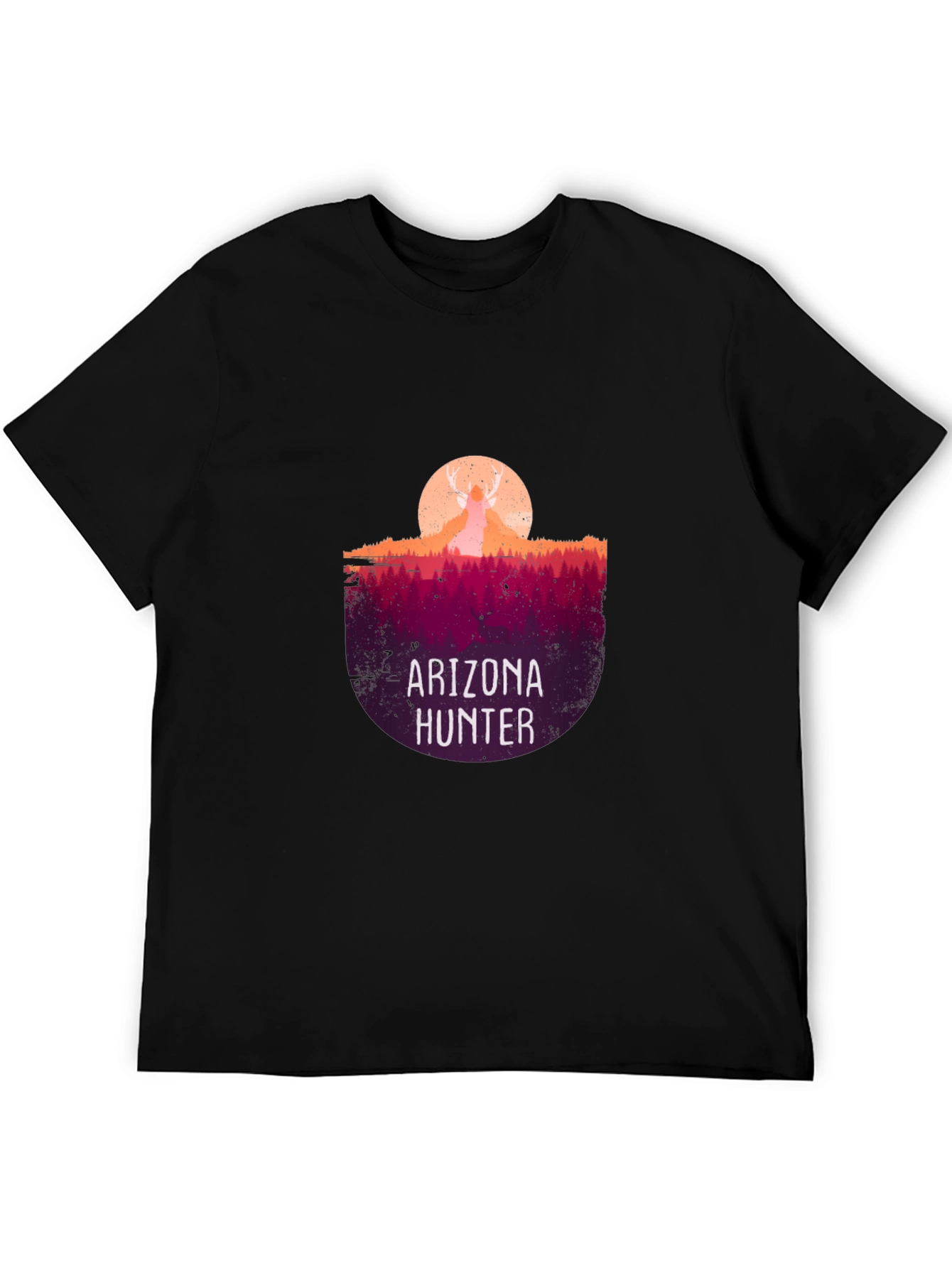 Arizona Hunter Graphic Tee - Black Cotton