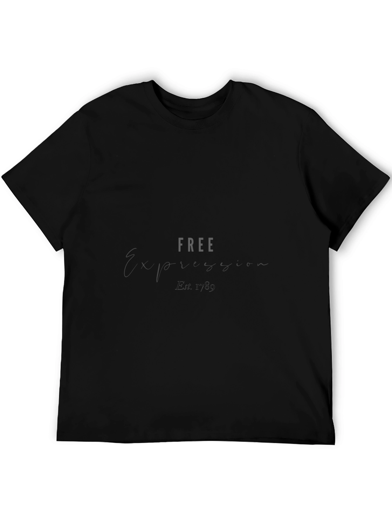 Free Expression Est. 1789 Black T-Shirt