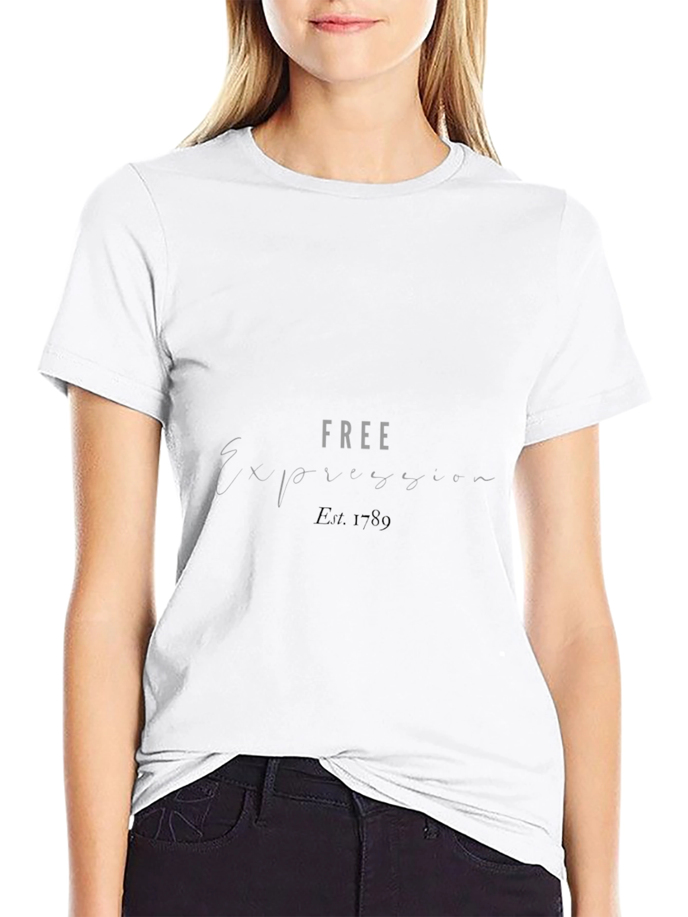 Free Expression Est. 1789 Black T-Shirt