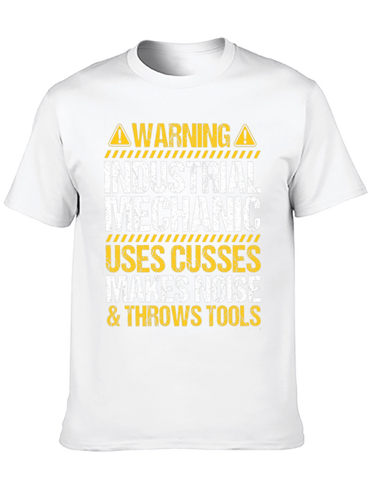 Industrial Mechanic Warning T-Shirt