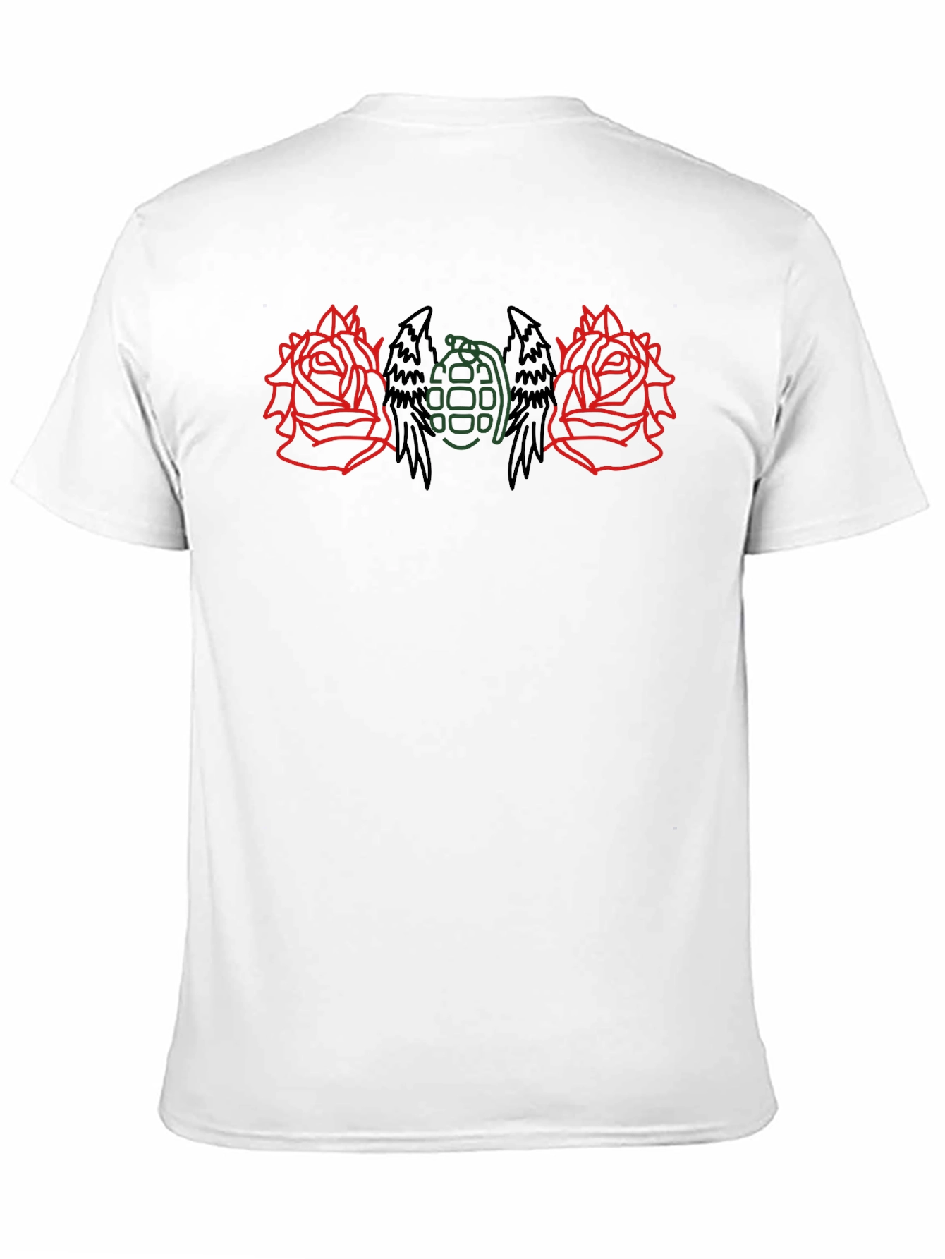 Rose & Grenade Graphic Tee
