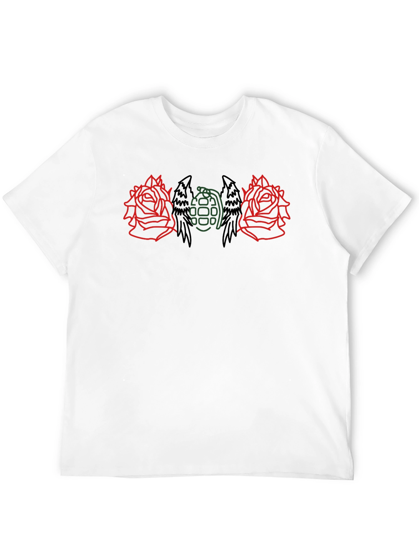 Rose & Grenade Graphic Tee