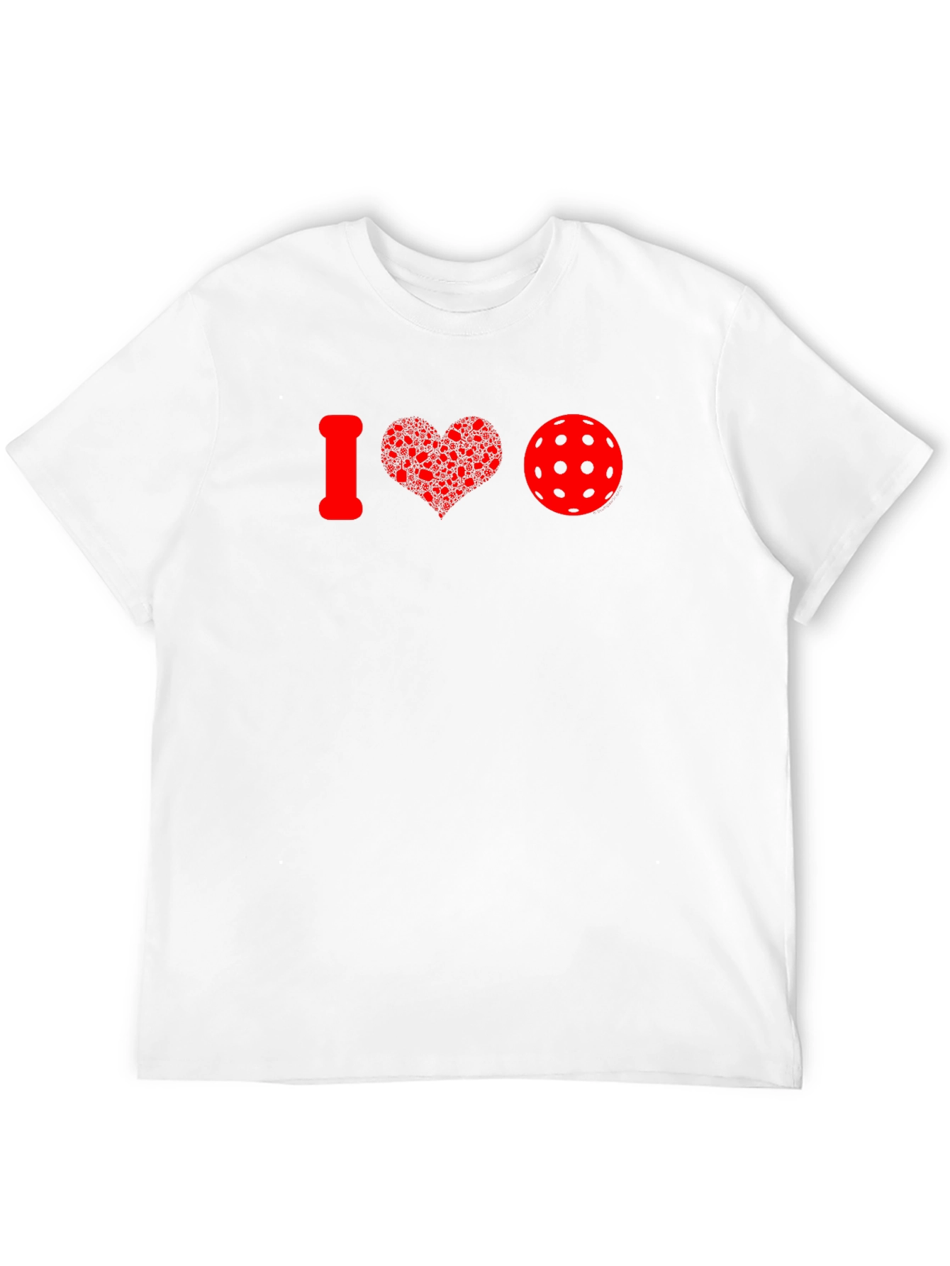 I Heart Pickleball T-Shirt - Red Graphic Tee