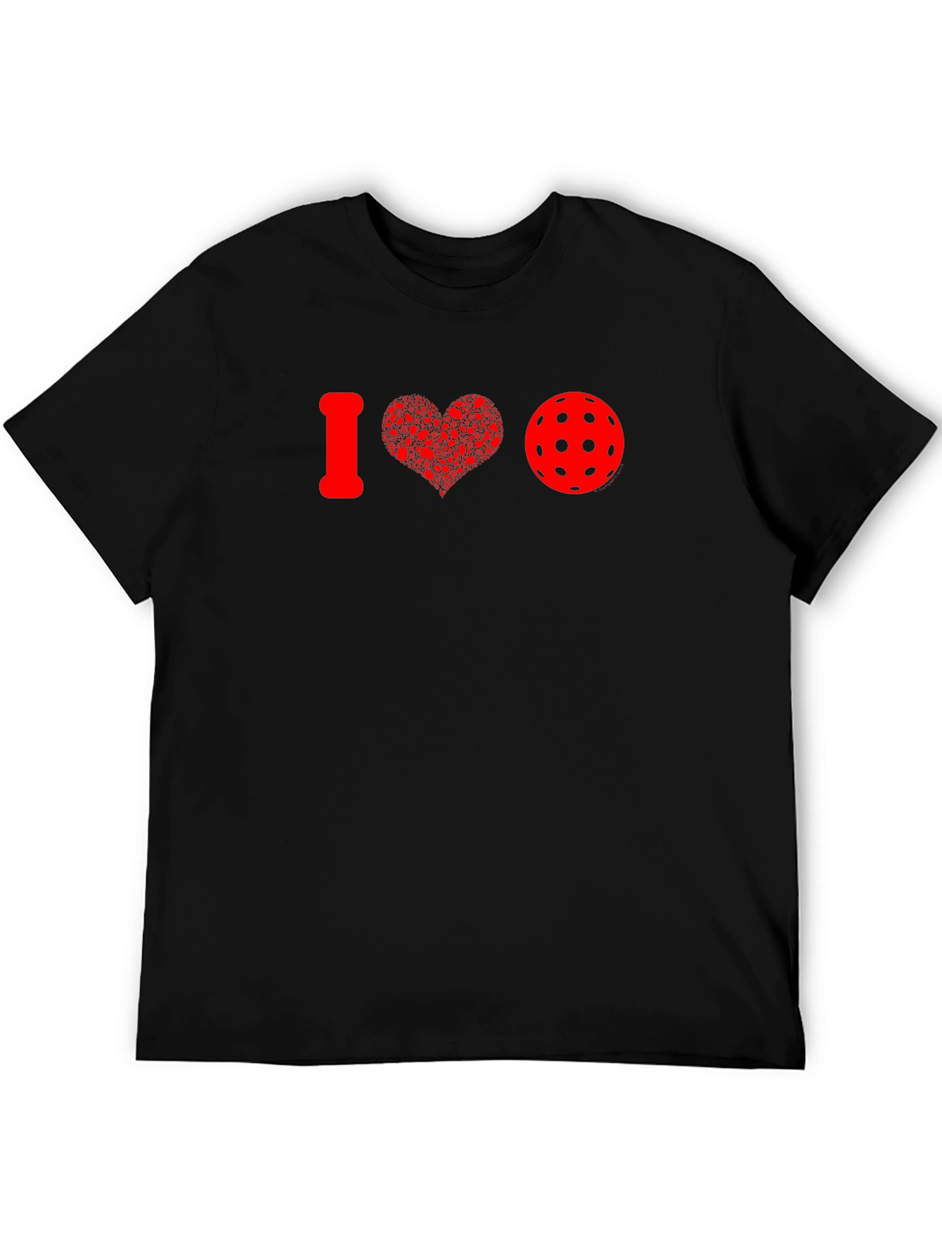I Heart Pickleball T-Shirt - Red Graphic Tee