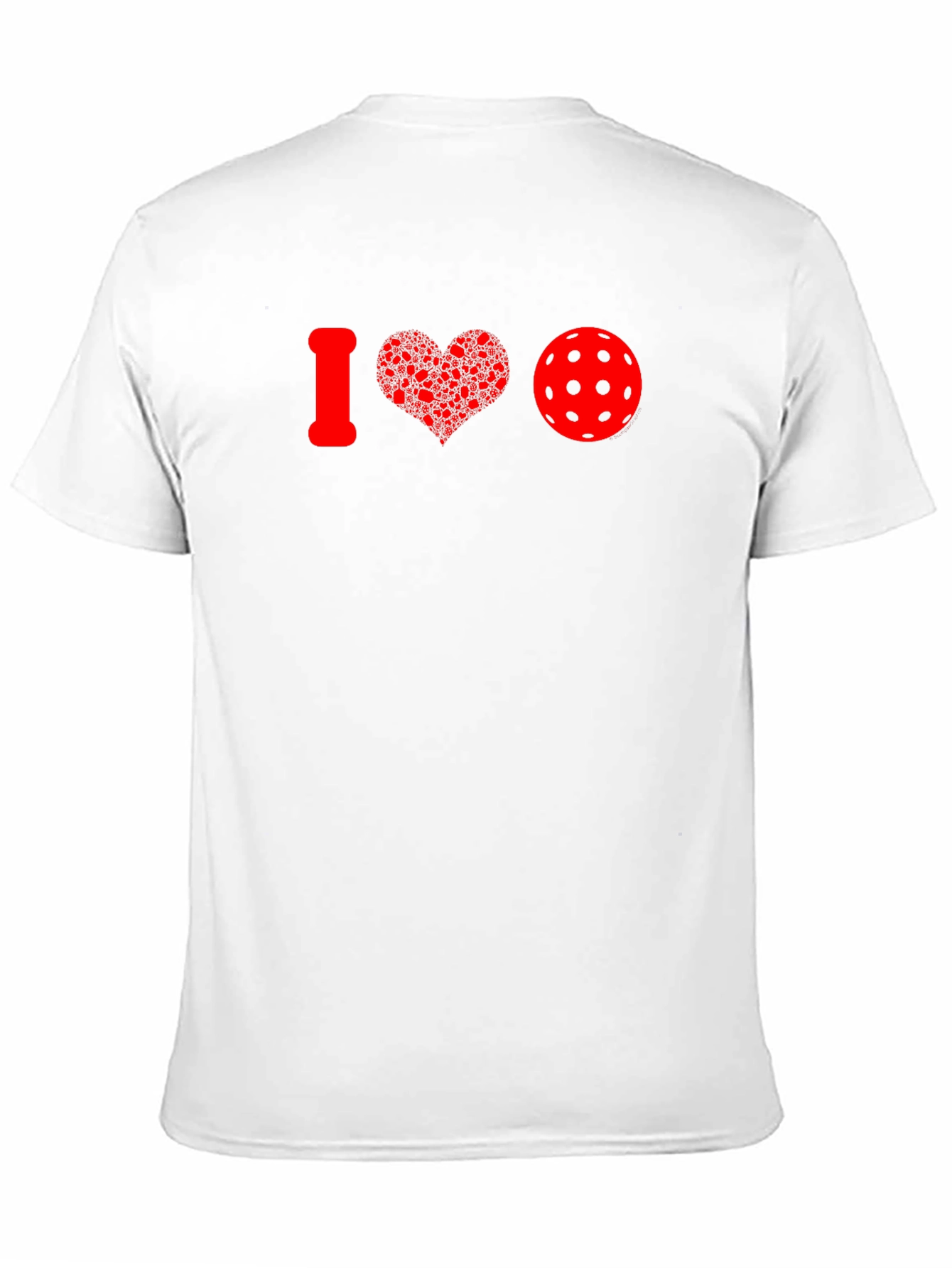 I Heart Pickleball T-Shirt - Red Graphic Tee
