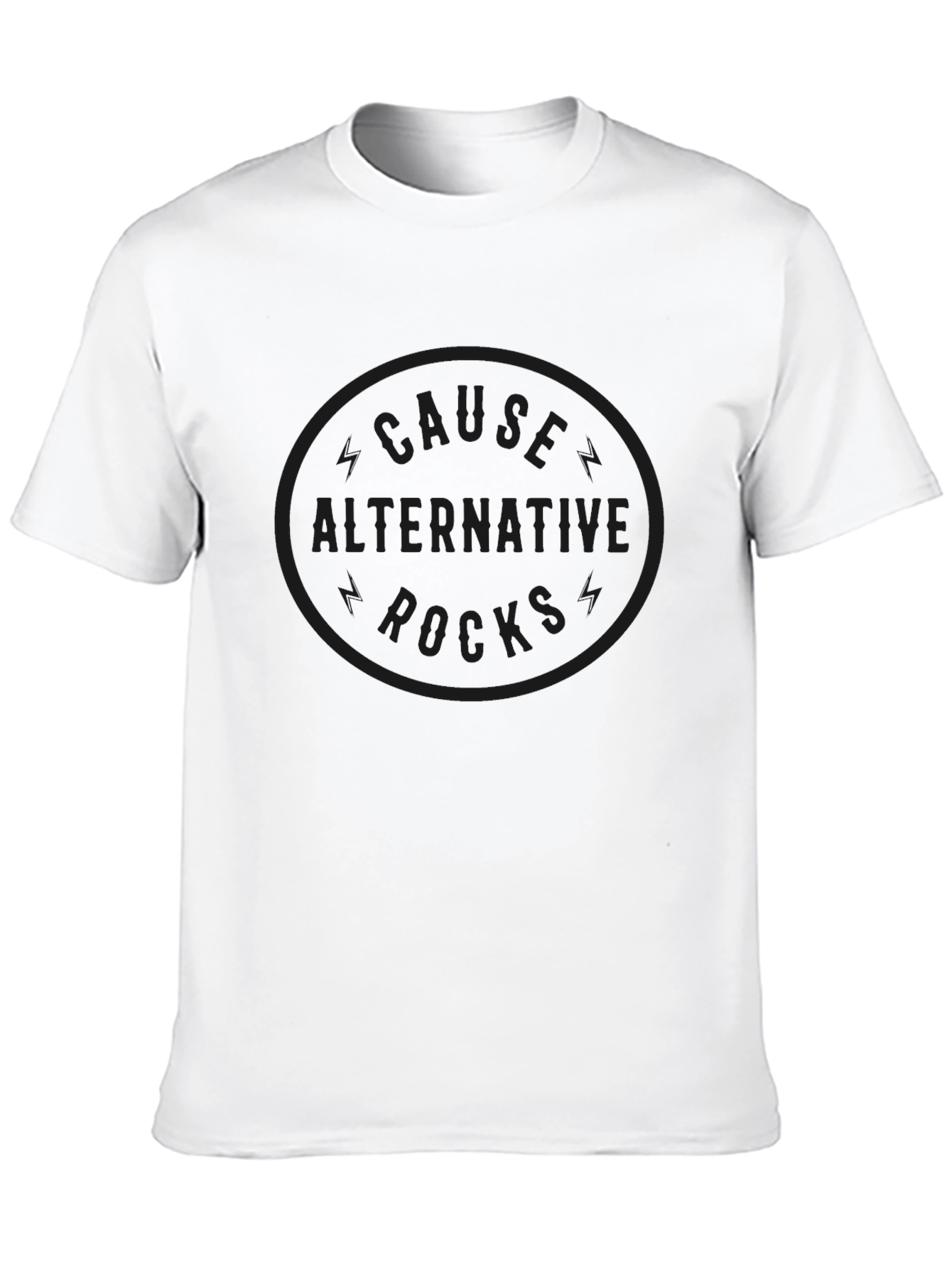 Cause Alternative Rocks Black T-Shirt - Stylish Graphic Tee