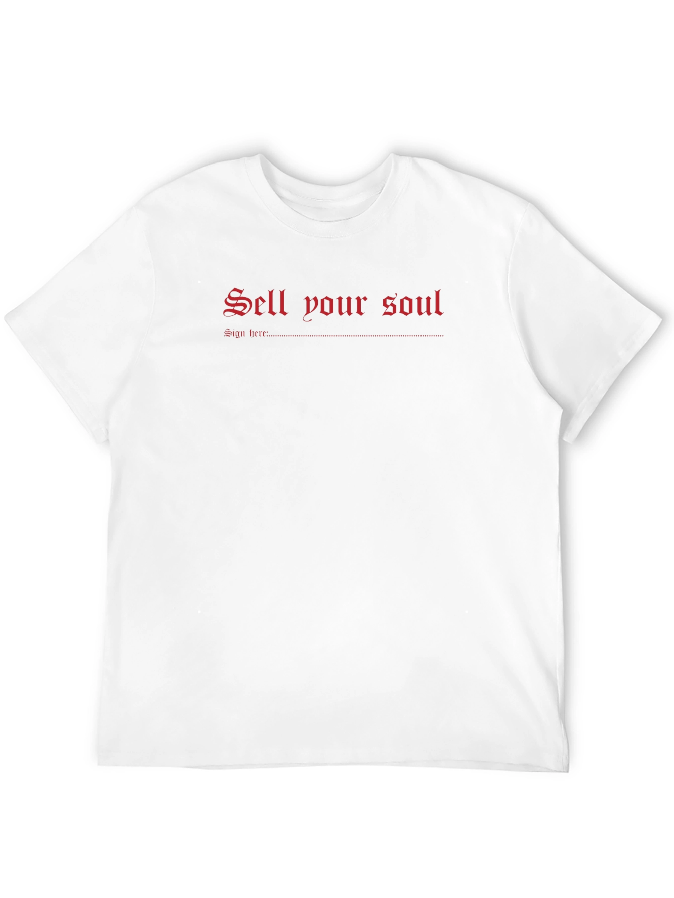 Sell Your Soul Graphic Tee - Black Cotton T-Shirt