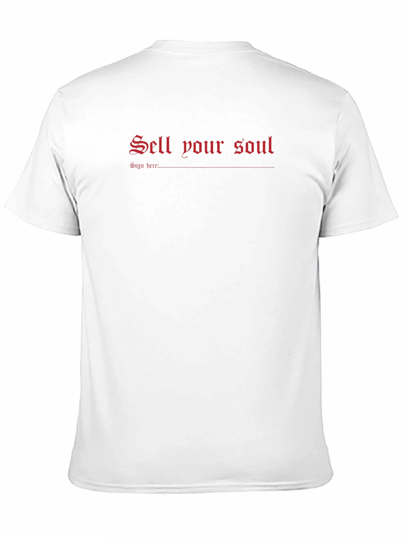 Sell Your Soul Graphic Tee - Black Cotton T-Shirt