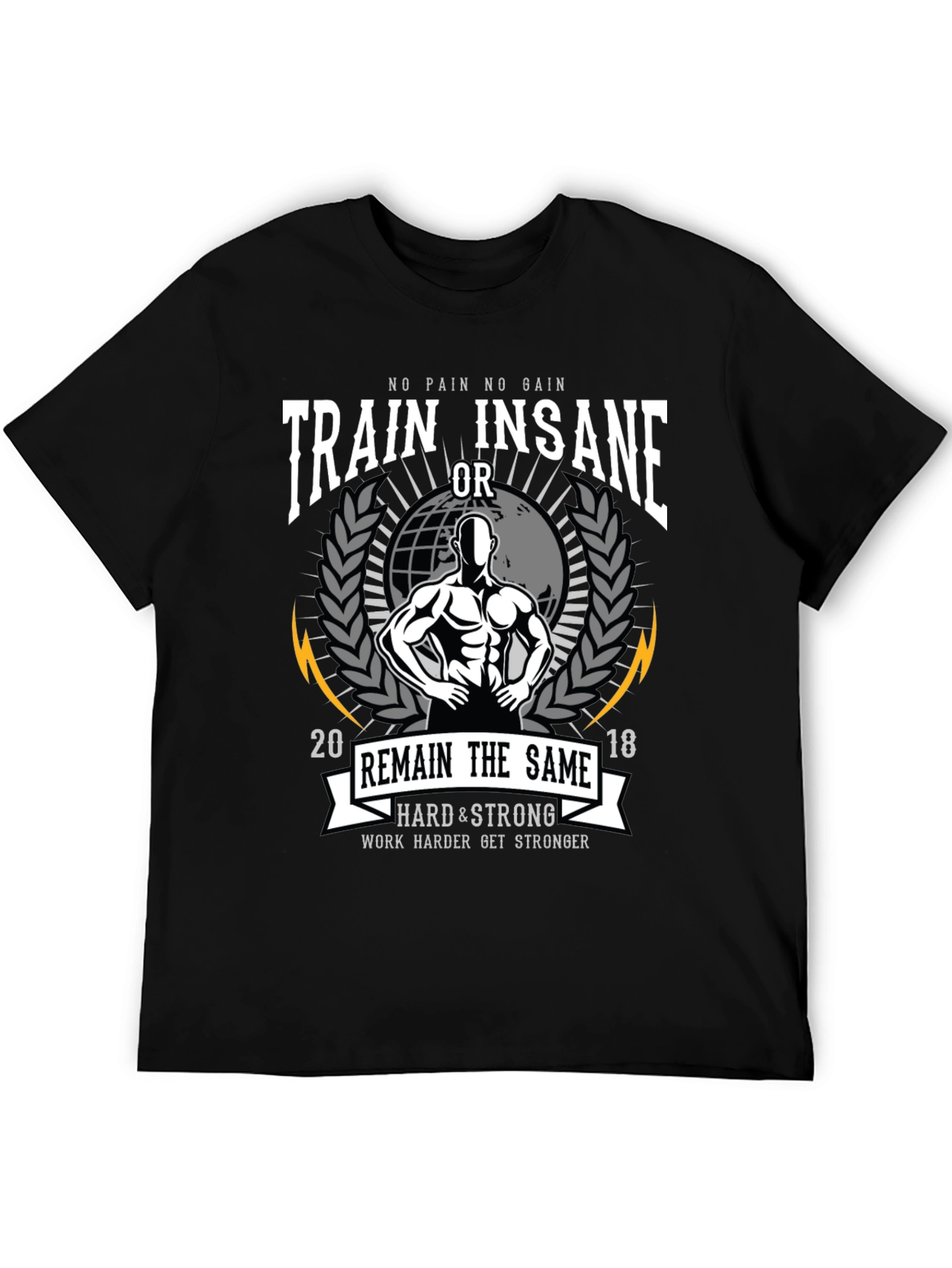 Train Insane Graphic Tee - Fitness Motivation Shirt