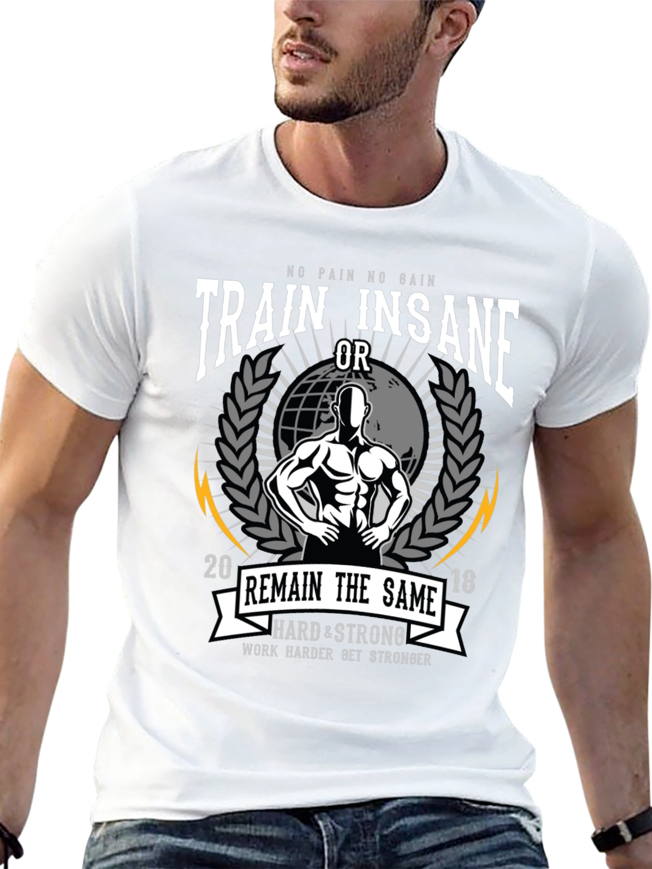 Train Insane Graphic Tee - Fitness Motivation Shirt