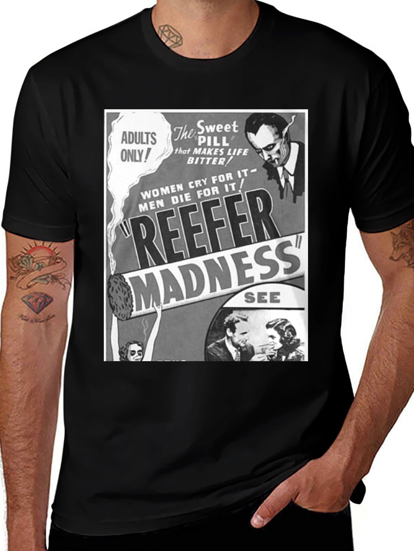 Reefer Madness Graphic Tee - Cult Classic Film T-Shirt