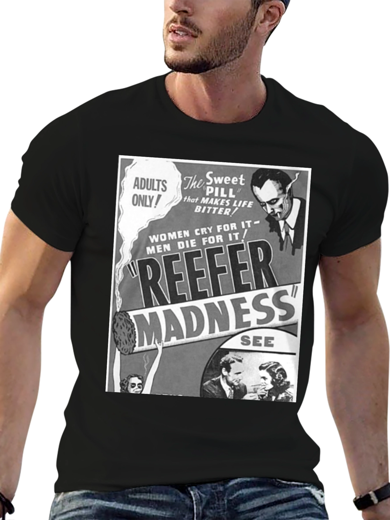 Reefer Madness Graphic Tee - Cult Classic Film T-Shirt