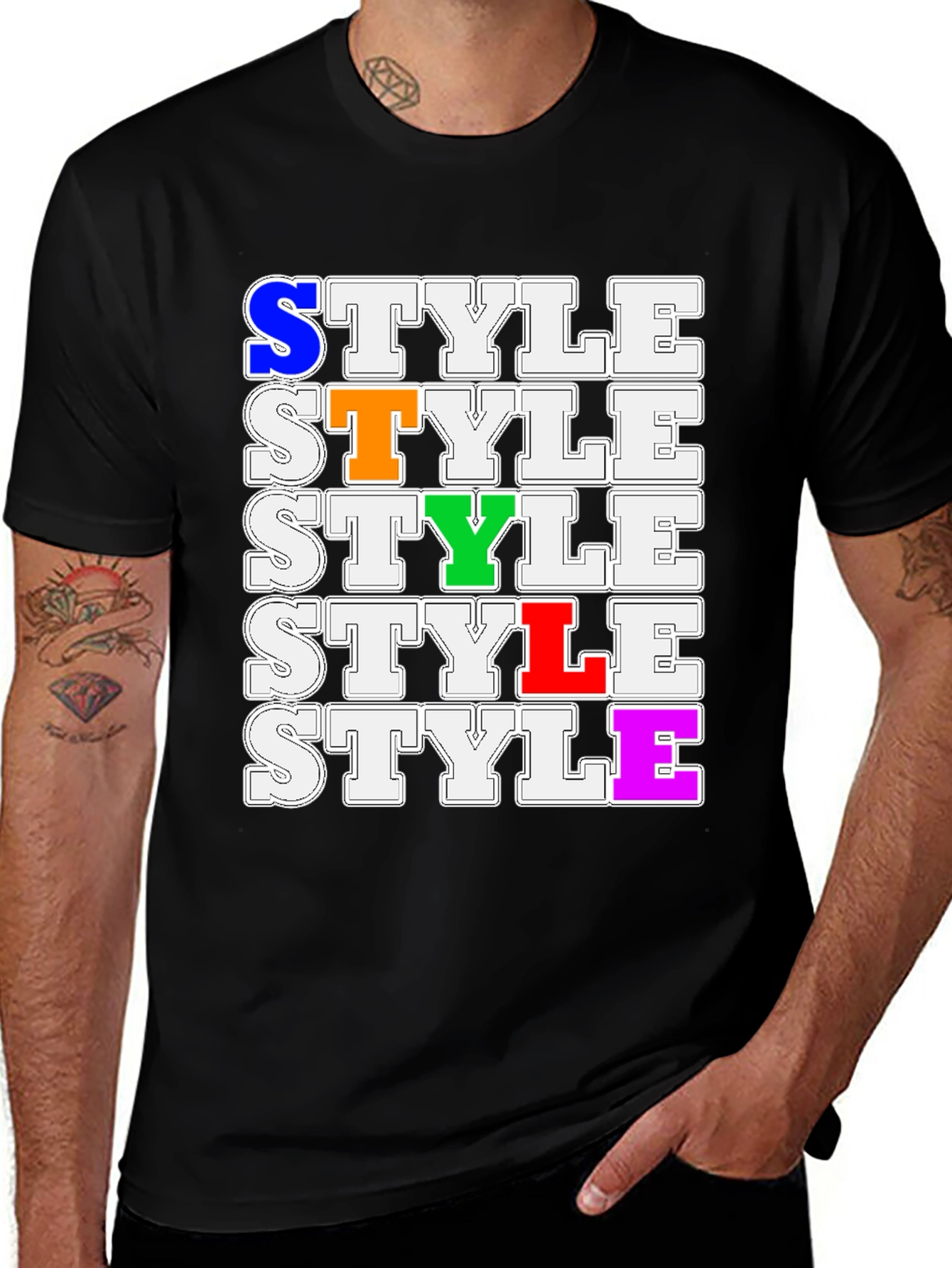 Colorful Style Graphic Tee