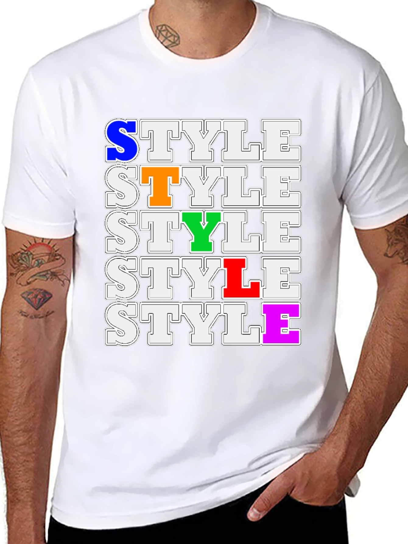 Colorful Style Graphic Tee