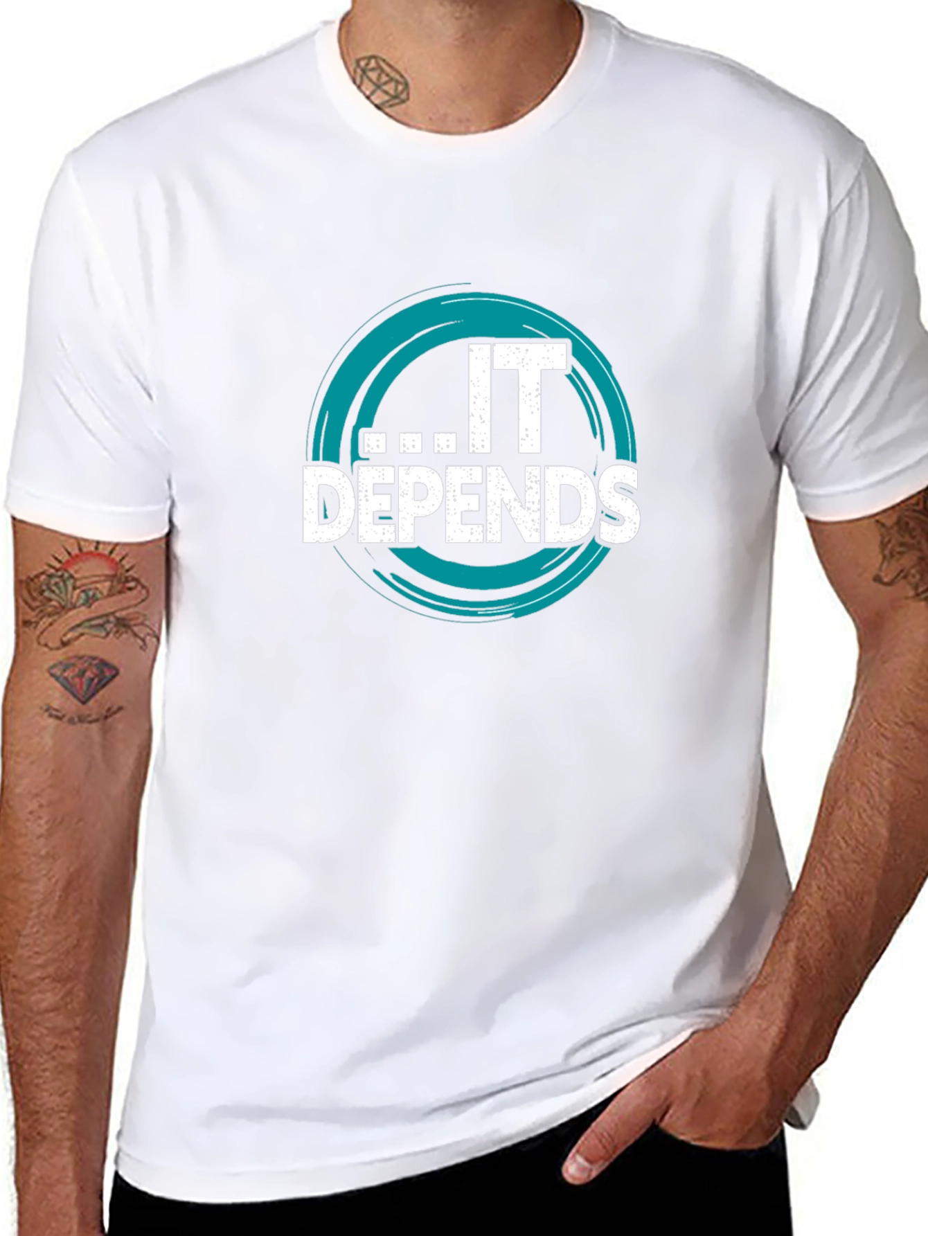 IT Depends Graphic Tee - Funny Tech T-Shirt