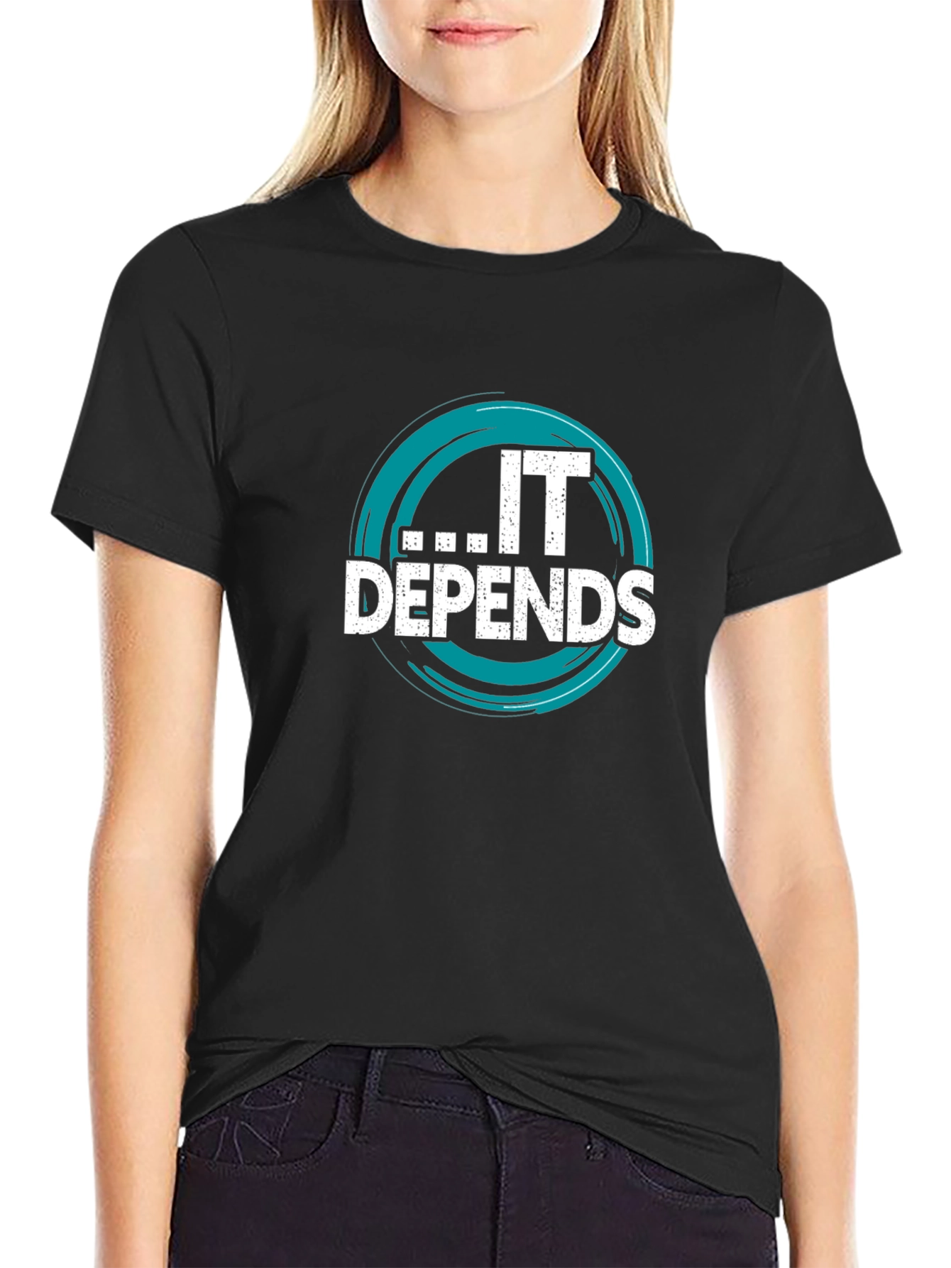 IT Depends Graphic Tee - Funny Tech T-Shirt