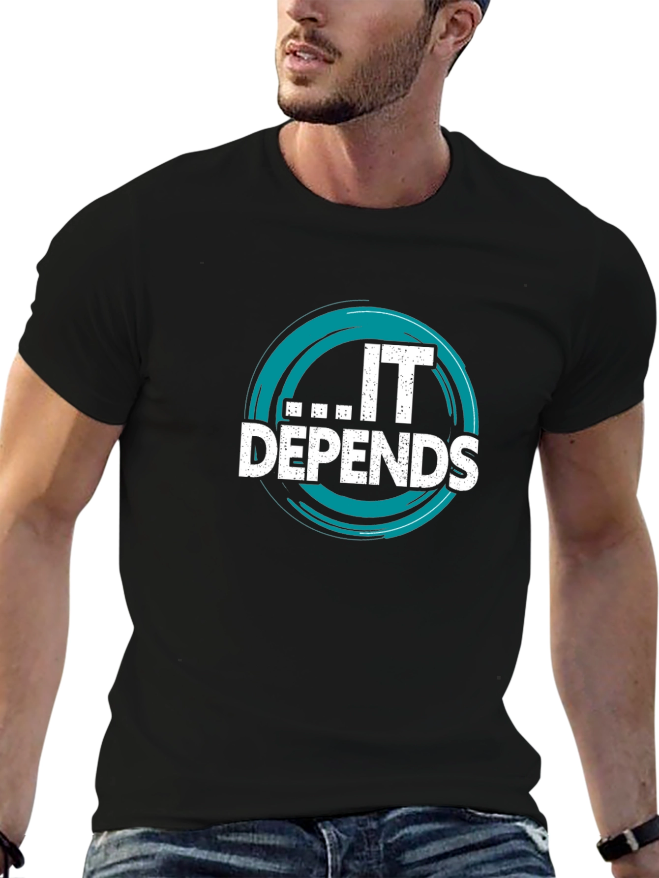 IT Depends Graphic Tee - Funny Tech T-Shirt