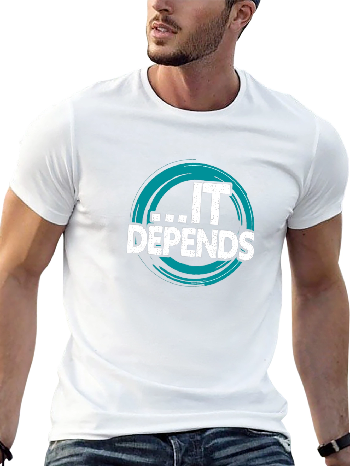 IT Depends Graphic Tee - Funny Tech T-Shirt