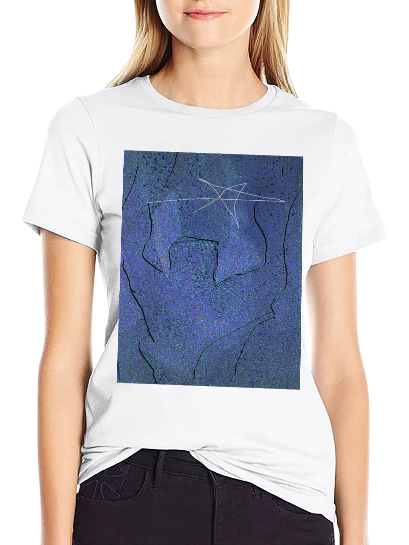 Abstract Art Graphic Tee - Modern Casual Style
