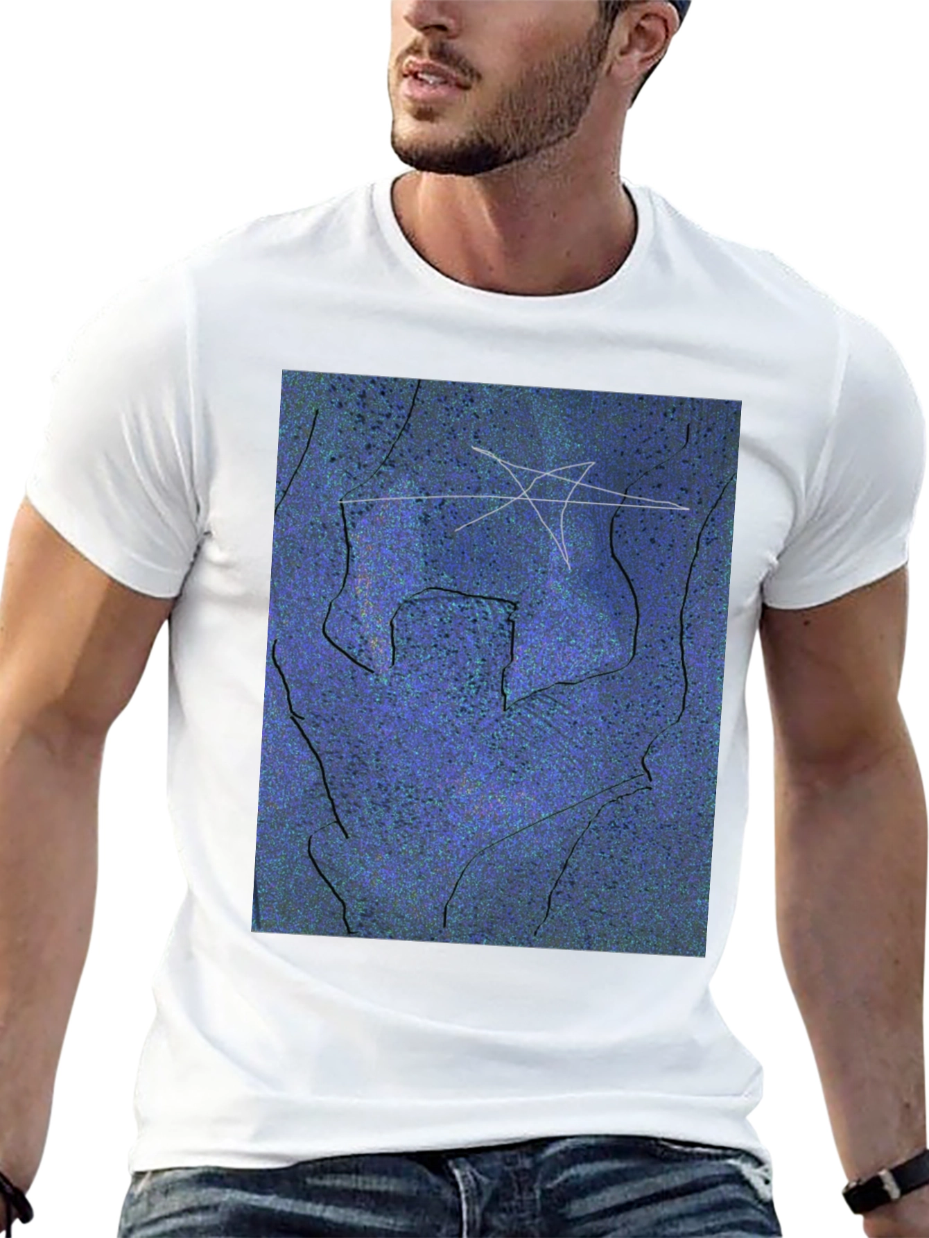 Abstract Art Graphic Tee - Modern Casual Style