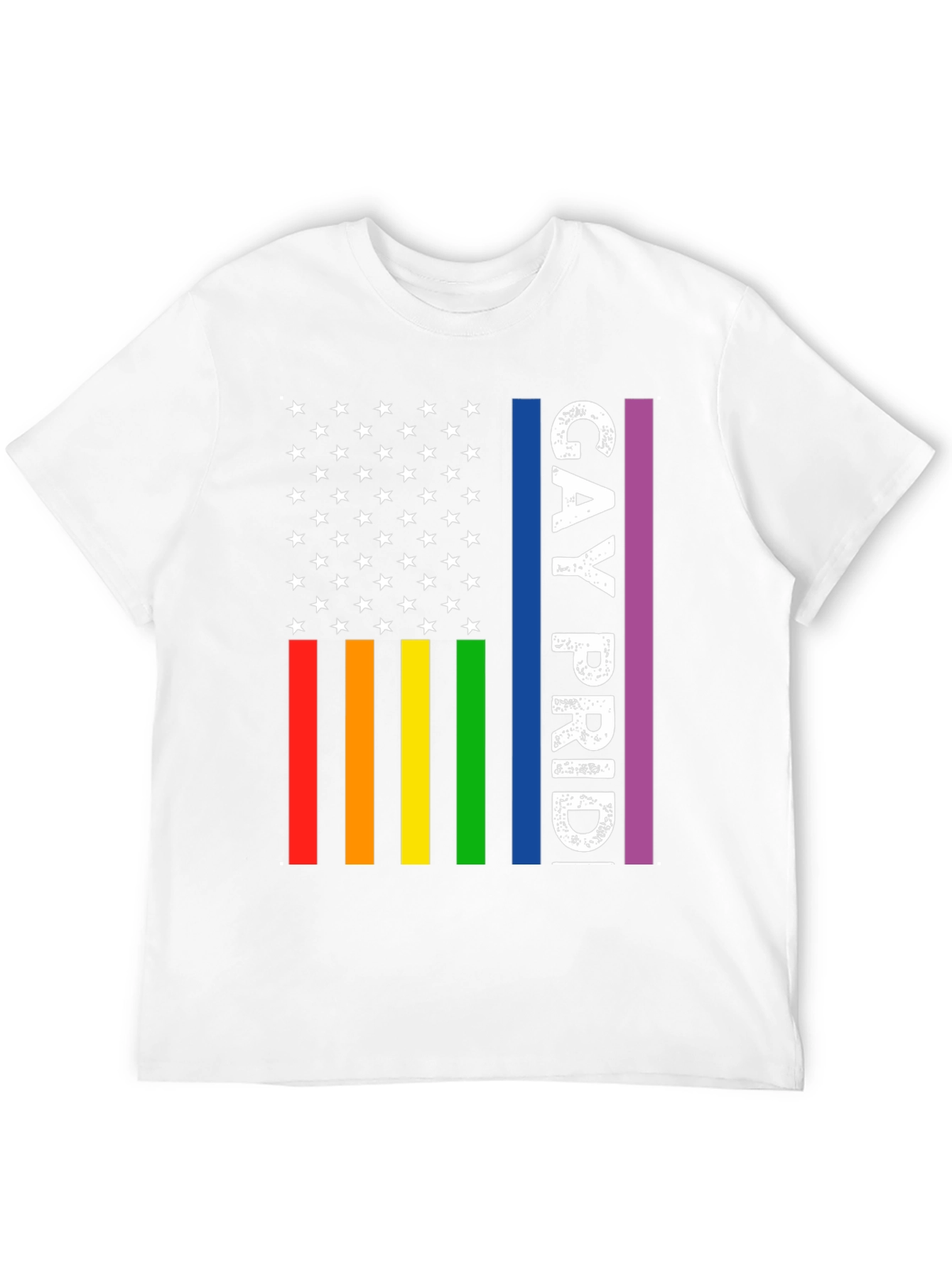 Gay Pride American Flag T-Shirt