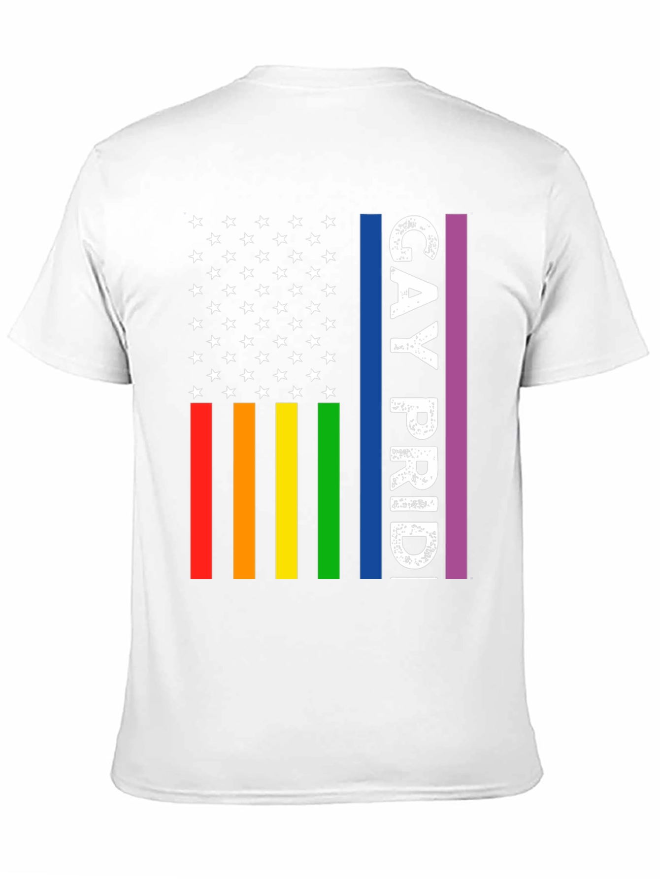 Gay Pride American Flag T-Shirt