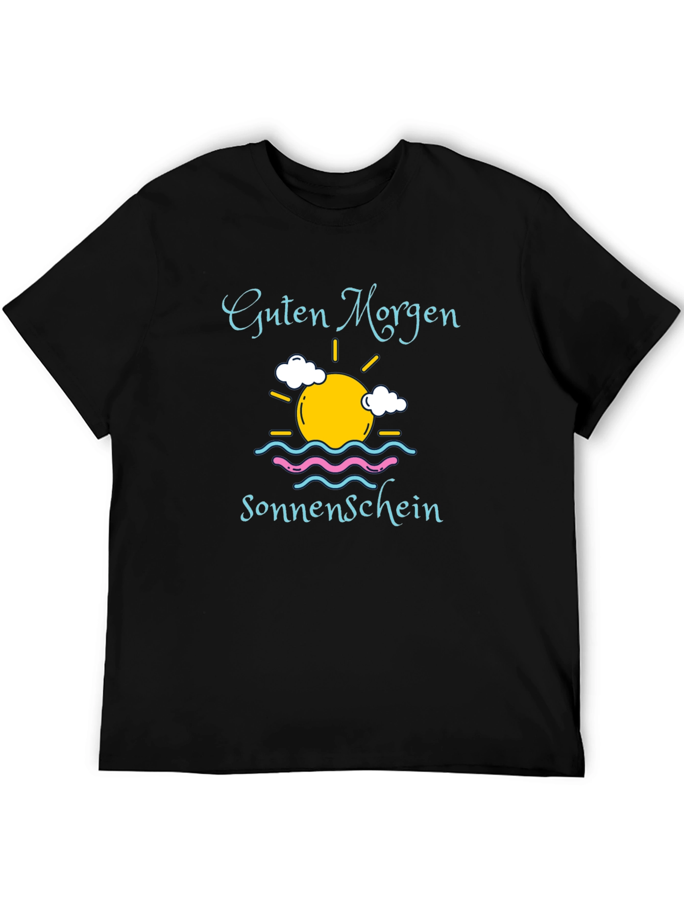Guten Morgen Sonnenschein Black T-Shirt