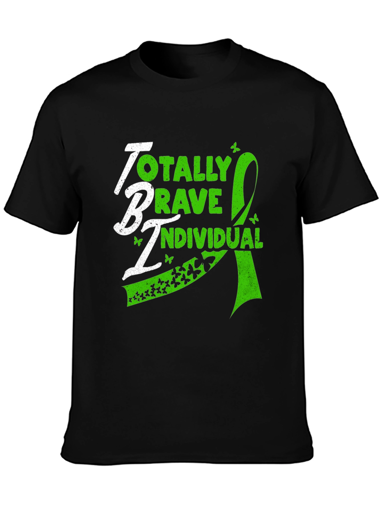 TBI Awareness Tee - Totally Brave Individual Green Ribbon