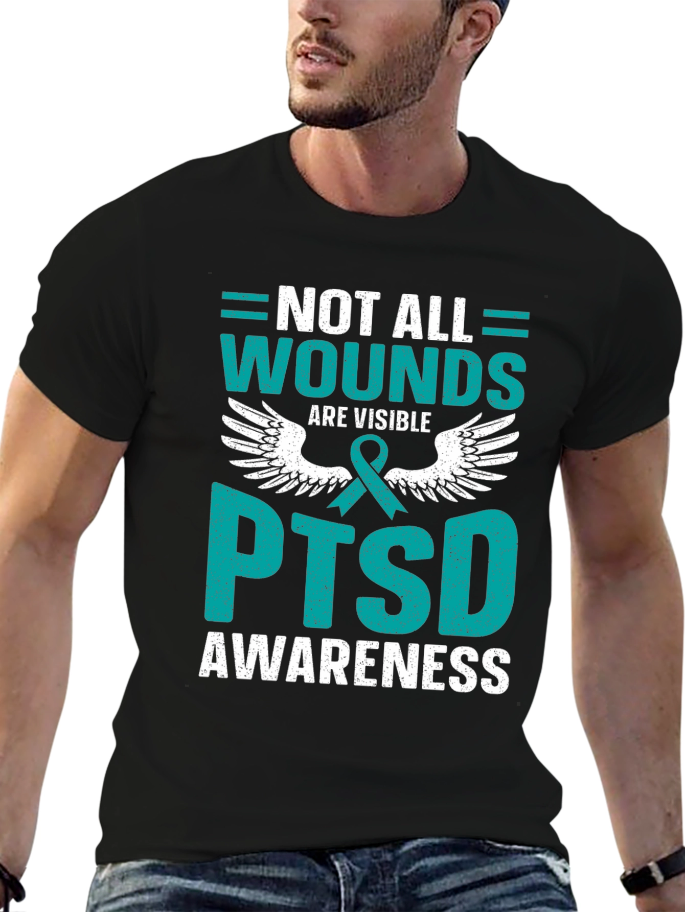 PTSD Awareness T-Shirt: Not All Wounds Are Visible