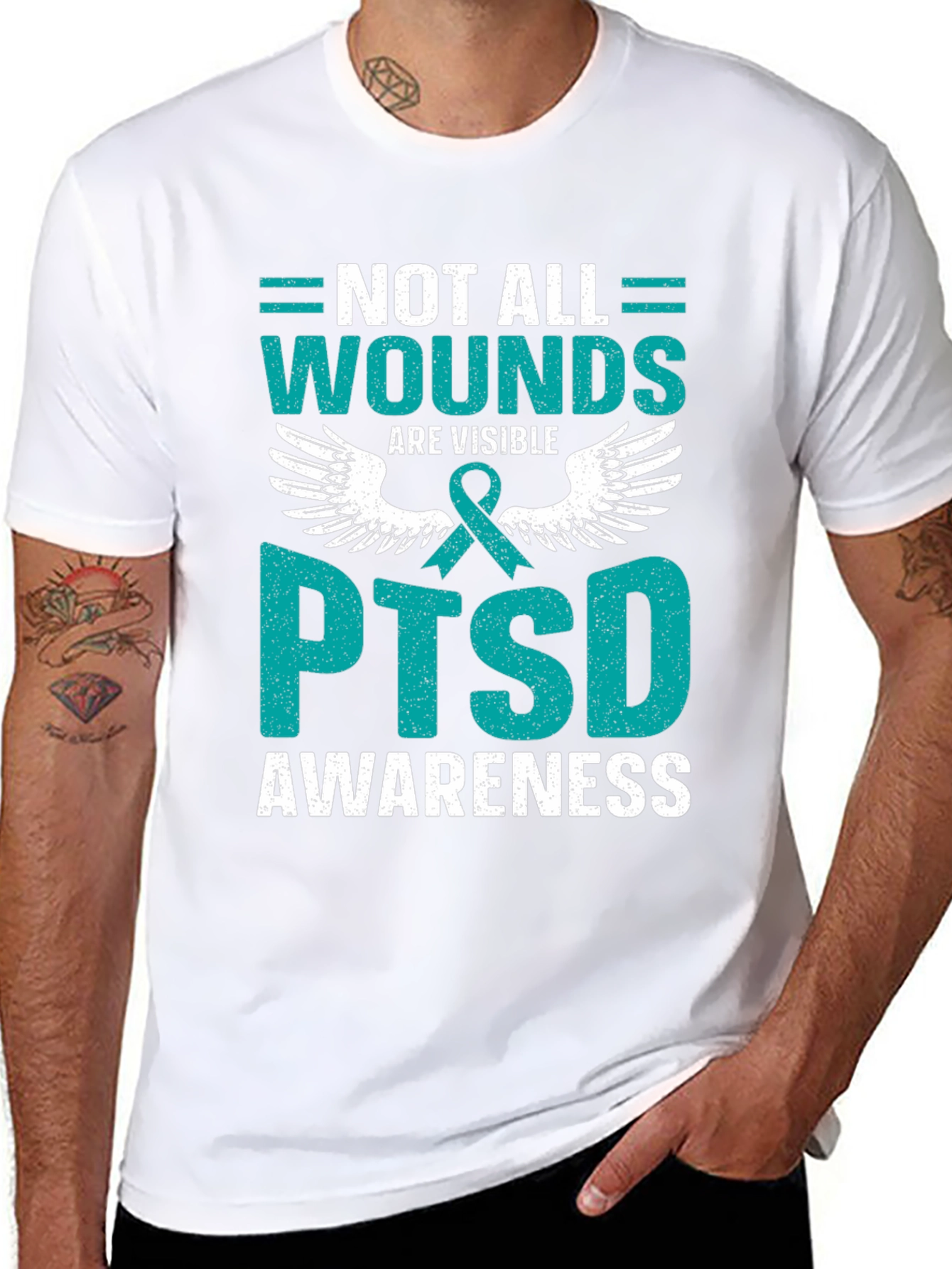 PTSD Awareness T-Shirt: Not All Wounds Are Visible