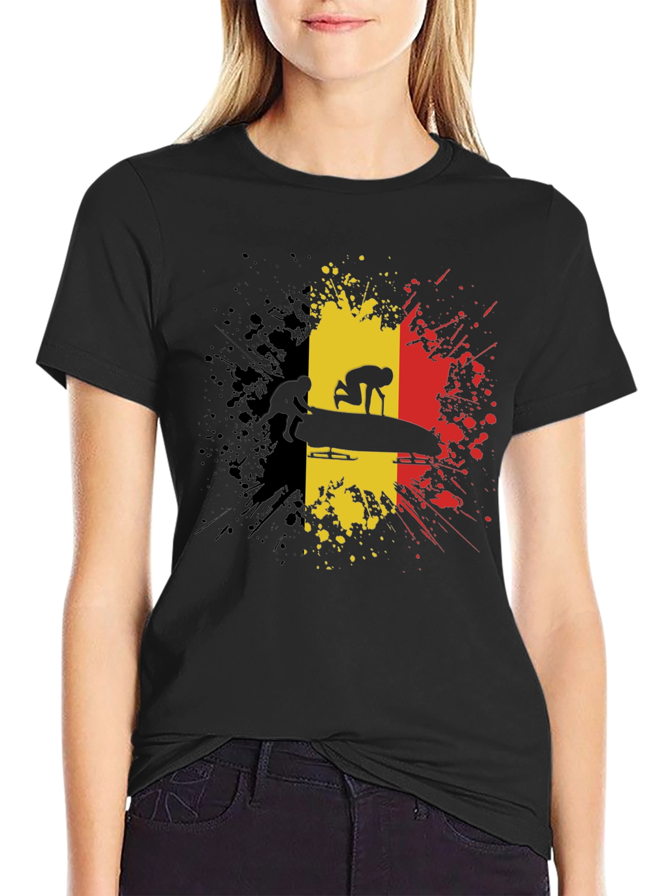 Belgium Bobsled T-Shirt - Black