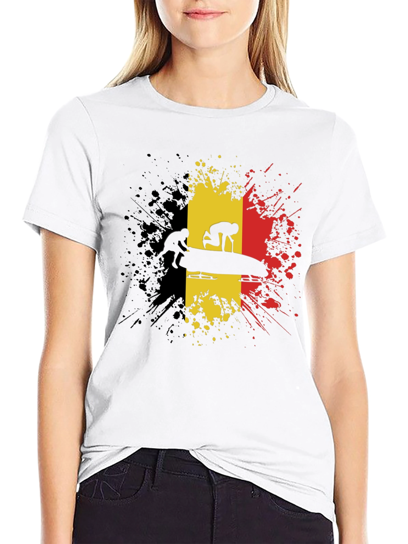 Belgium Bobsled T-Shirt - Black