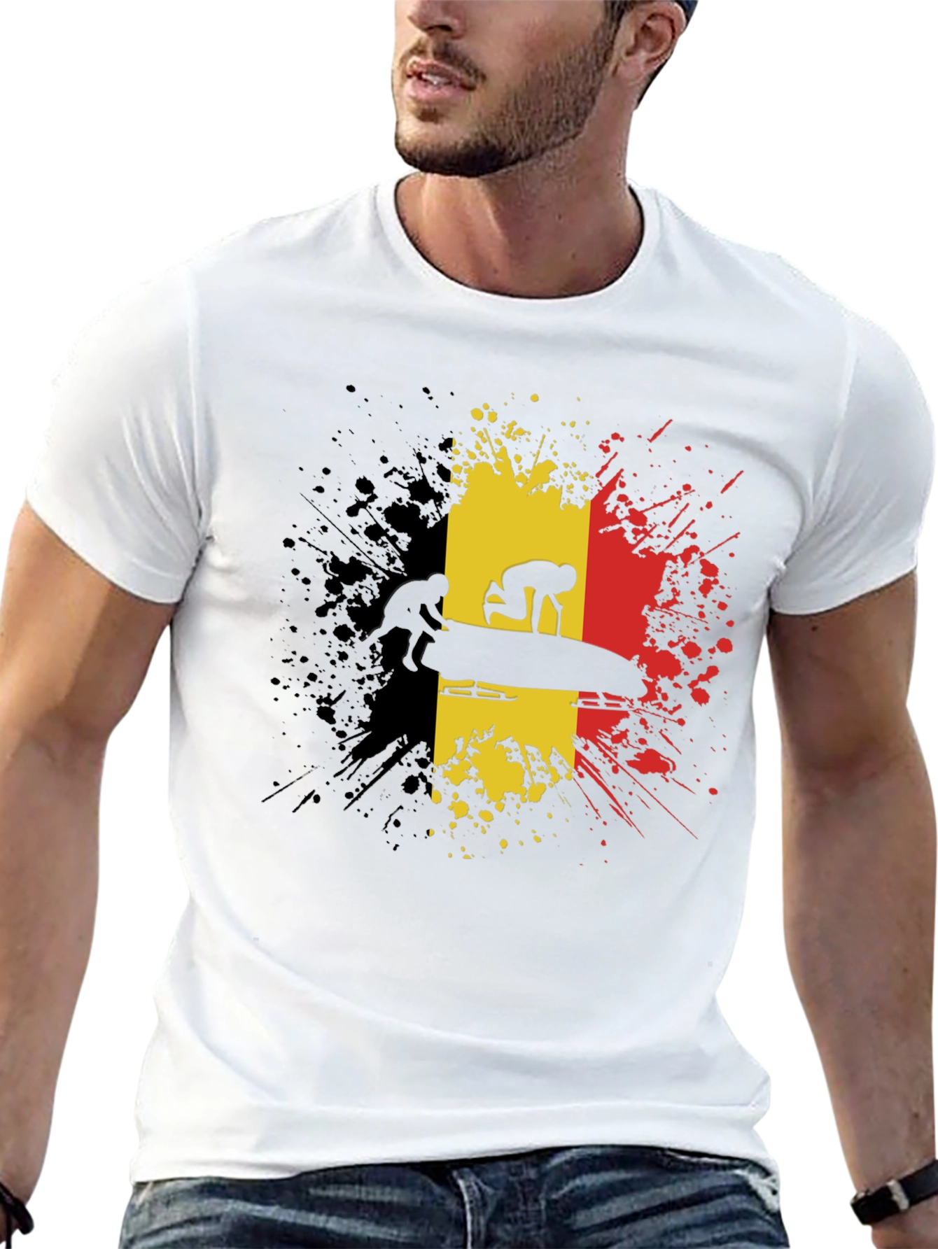 Belgium Bobsled T-Shirt - Black