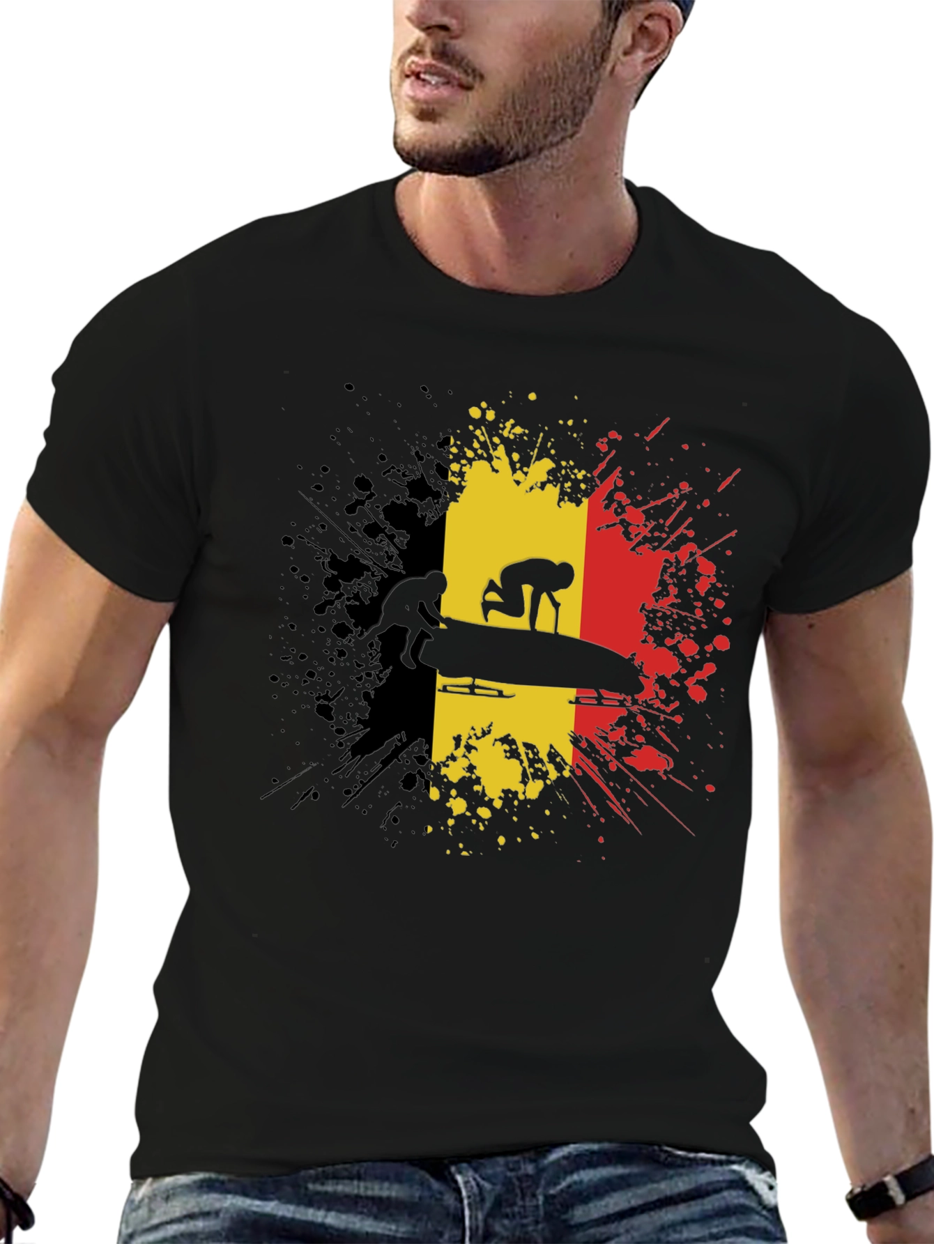 Belgium Bobsled T-Shirt - Black