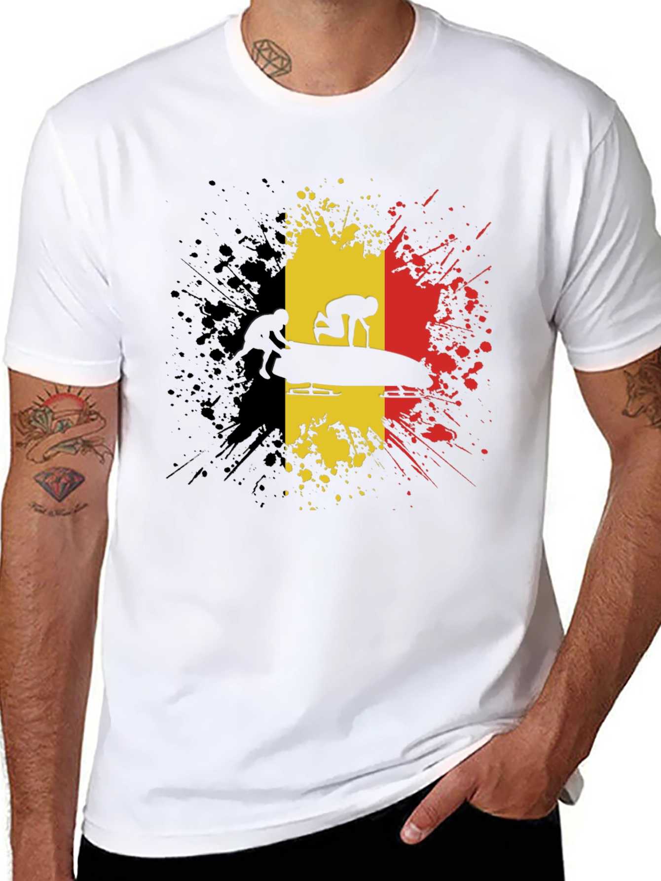 Belgium Bobsled T-Shirt - Black