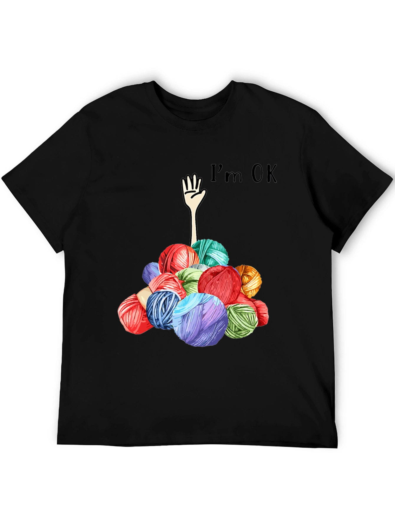 Im OK Yarn Ball Graphic Tee