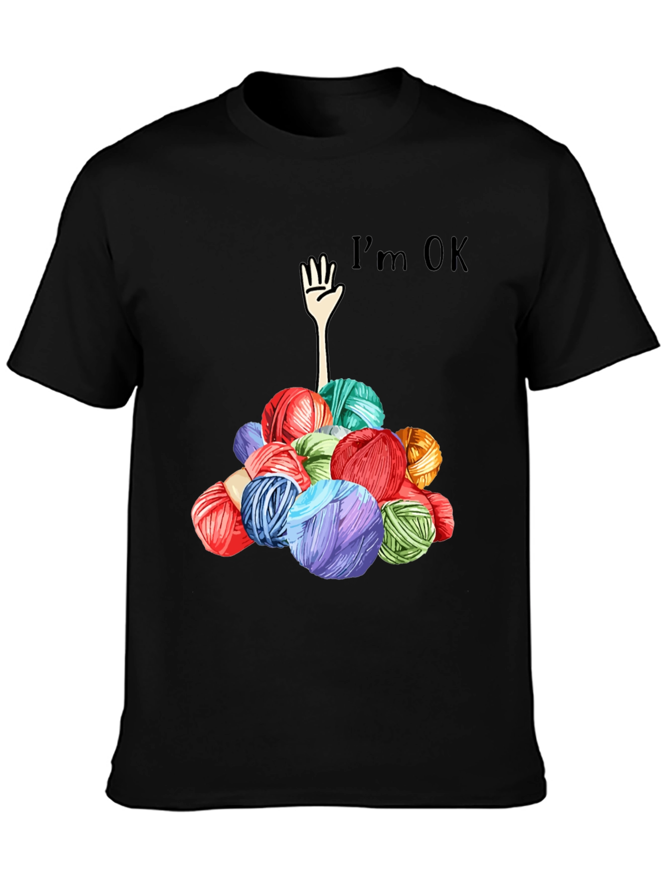 Im OK Yarn Ball Graphic Tee