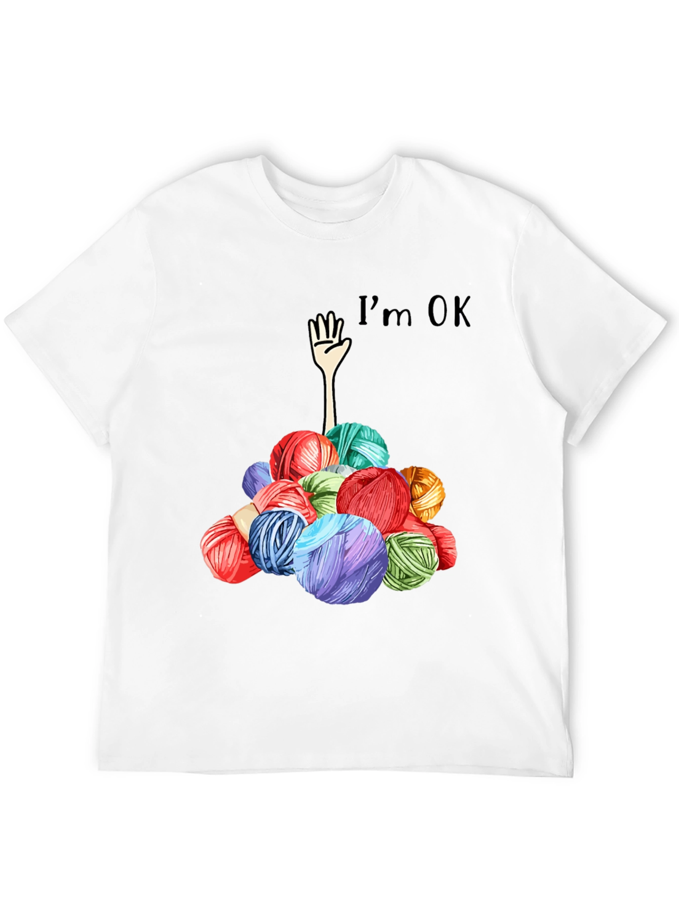 Im OK Yarn Ball Graphic Tee