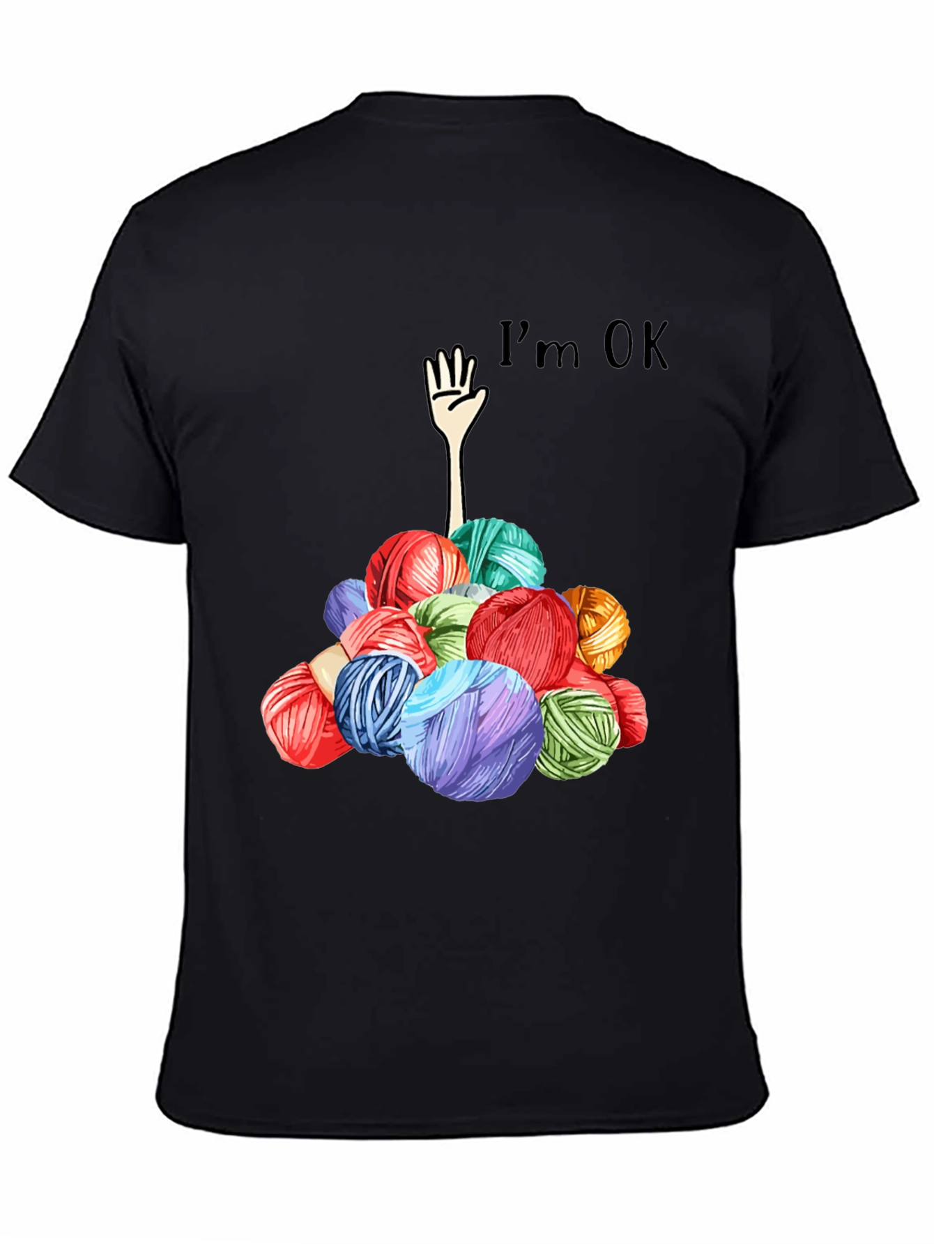 Im OK Yarn Ball Graphic Tee