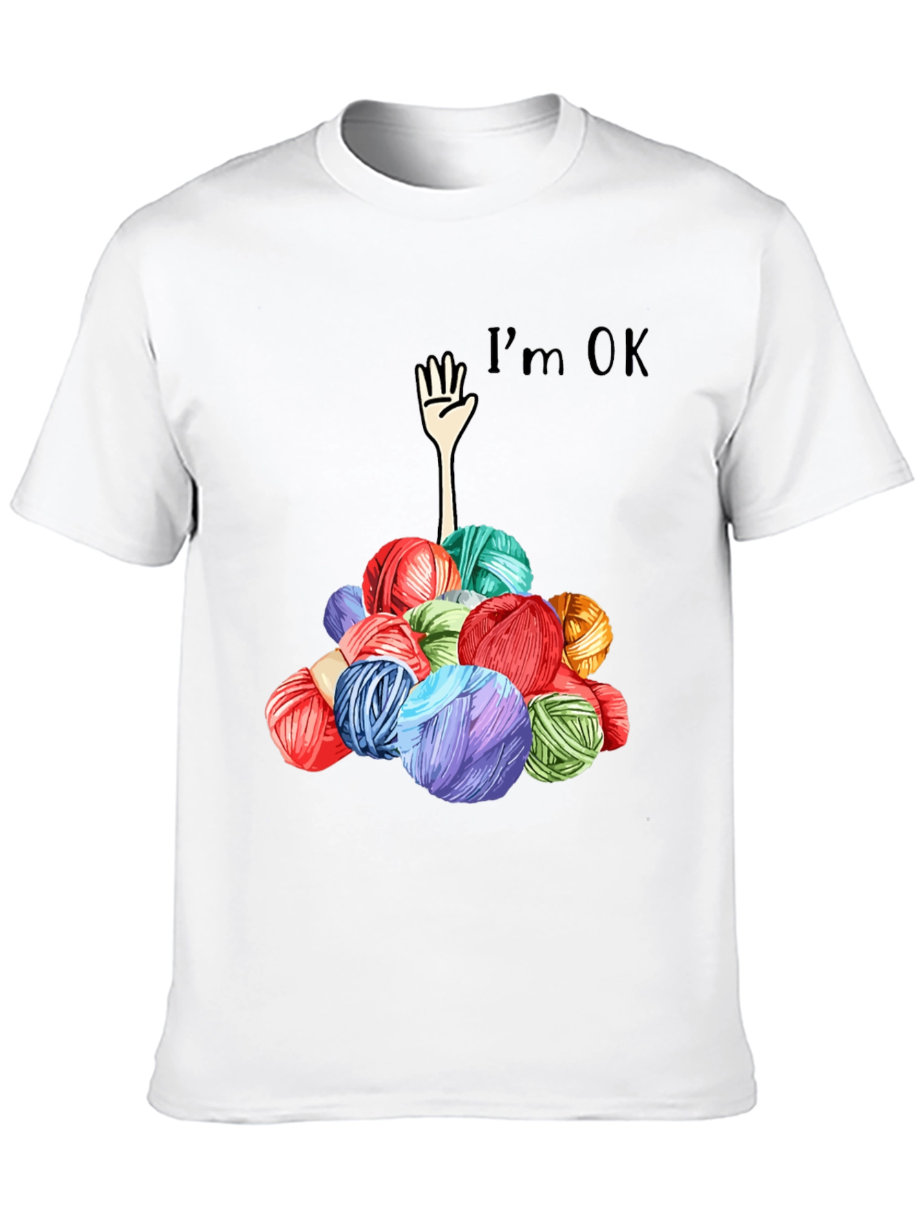 Im OK Yarn Ball Graphic Tee