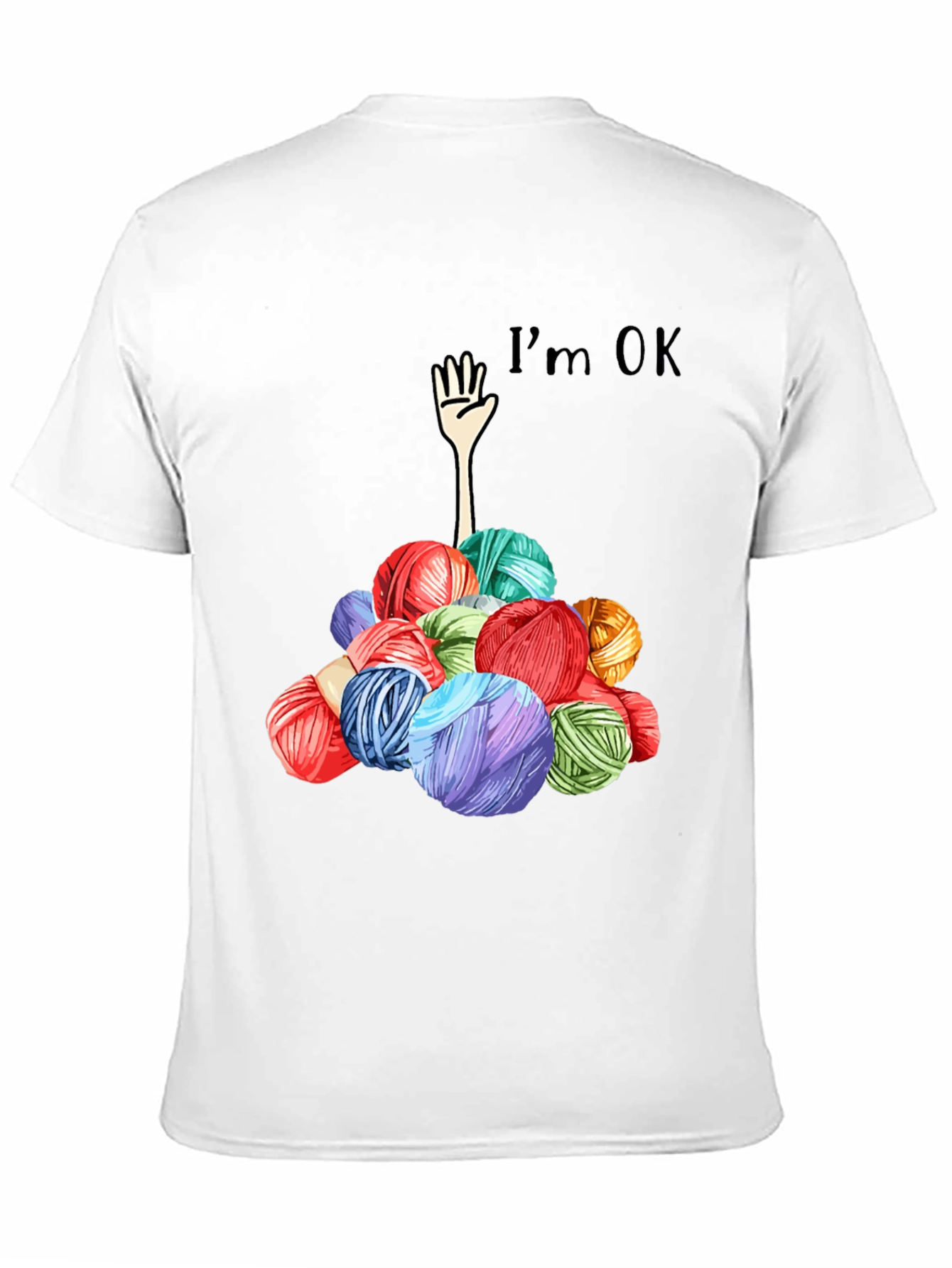 Im OK Yarn Ball Graphic Tee