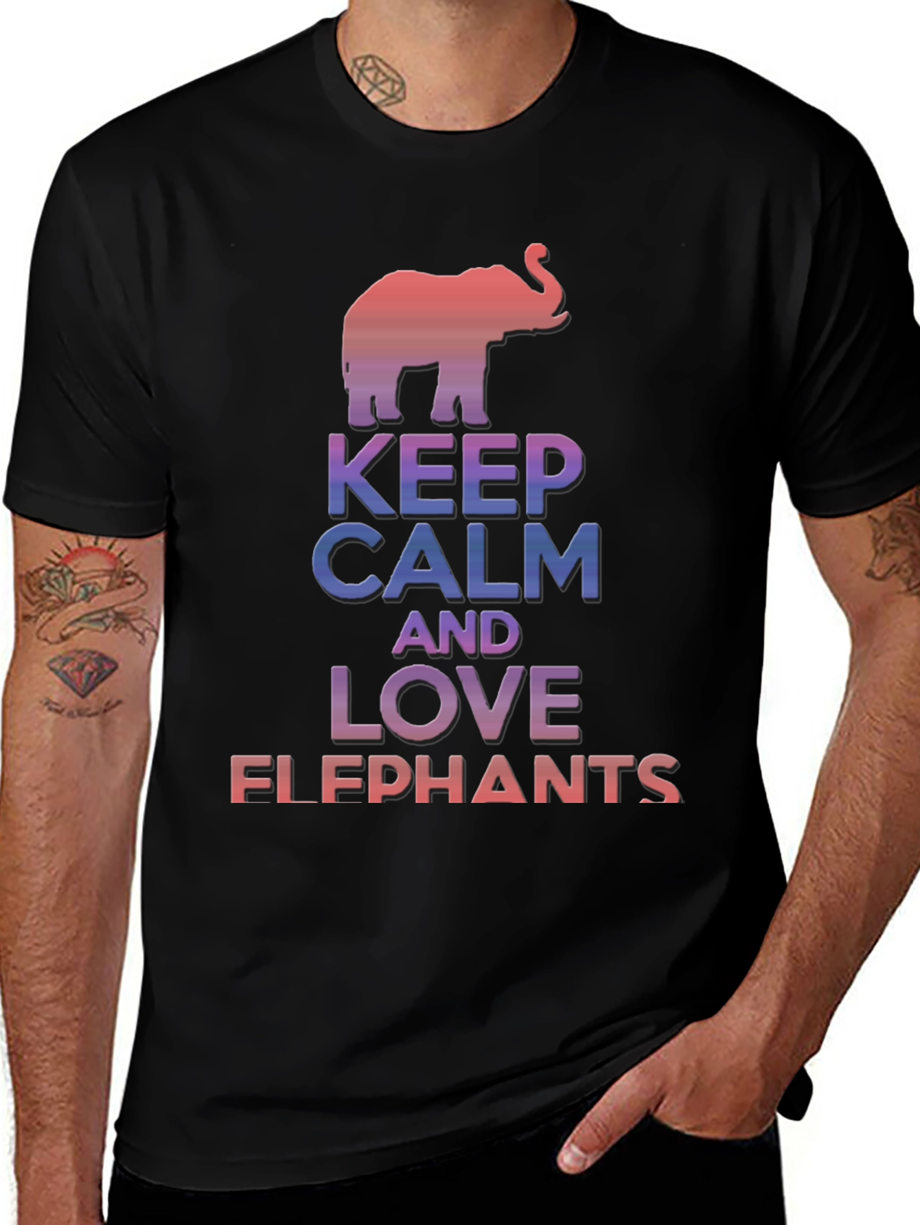 Keep Calm Love Elephants T-Shirt