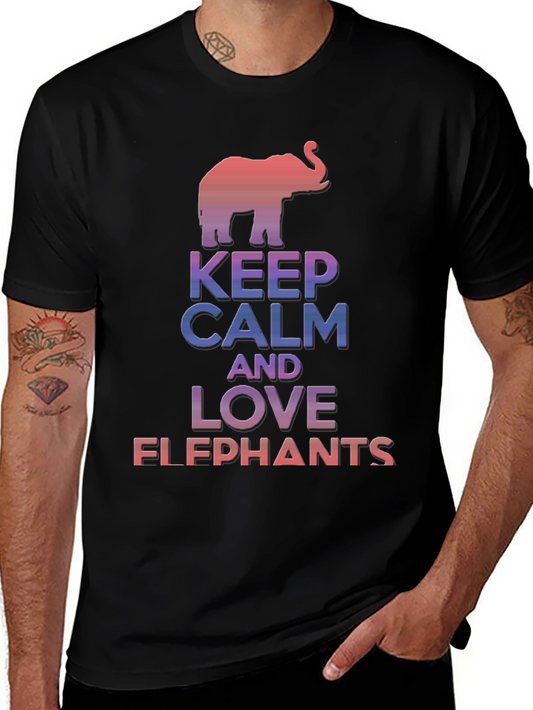 Keep Calm Love Elephants T-Shirt