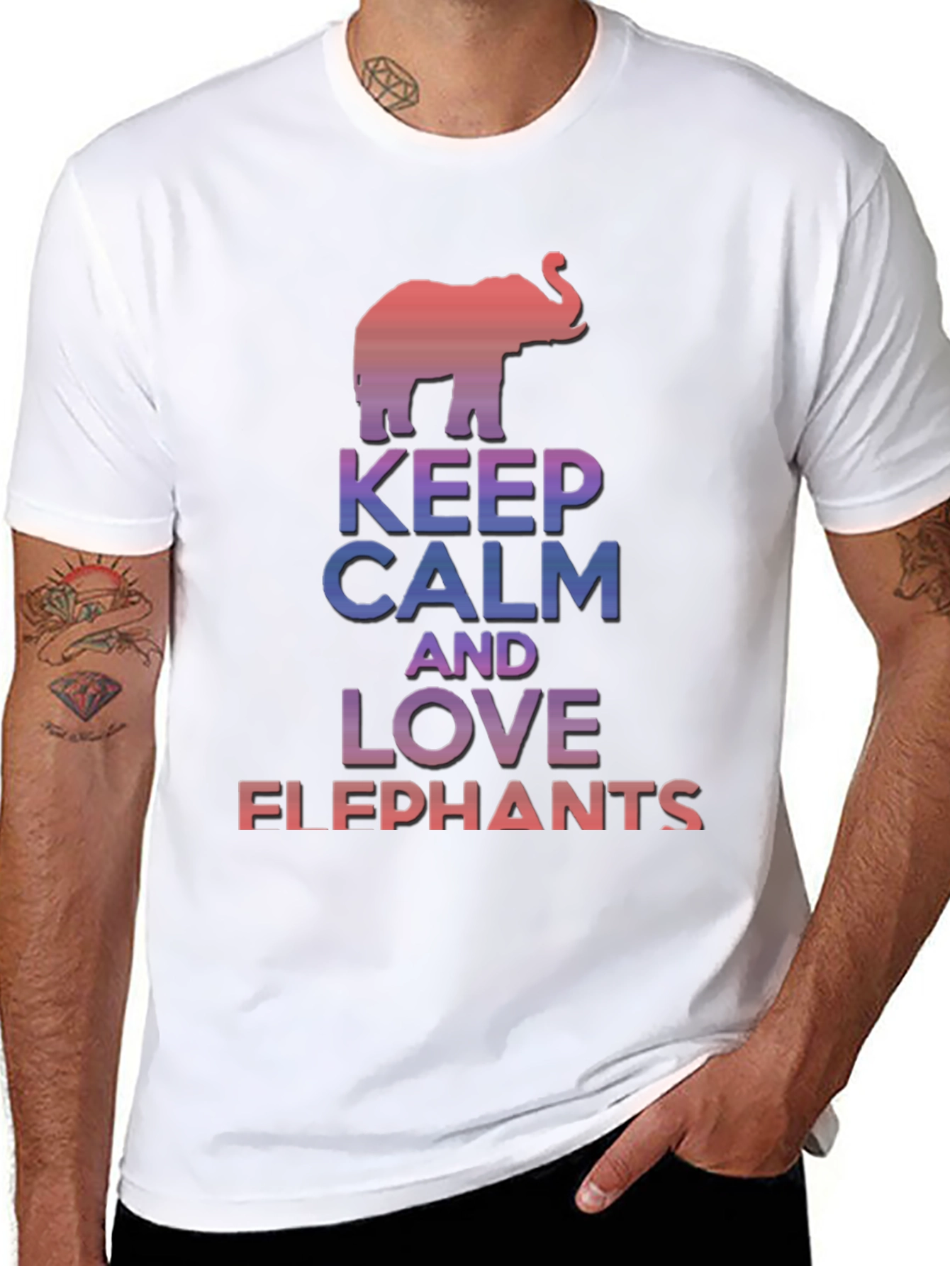 Keep Calm Love Elephants T-Shirt