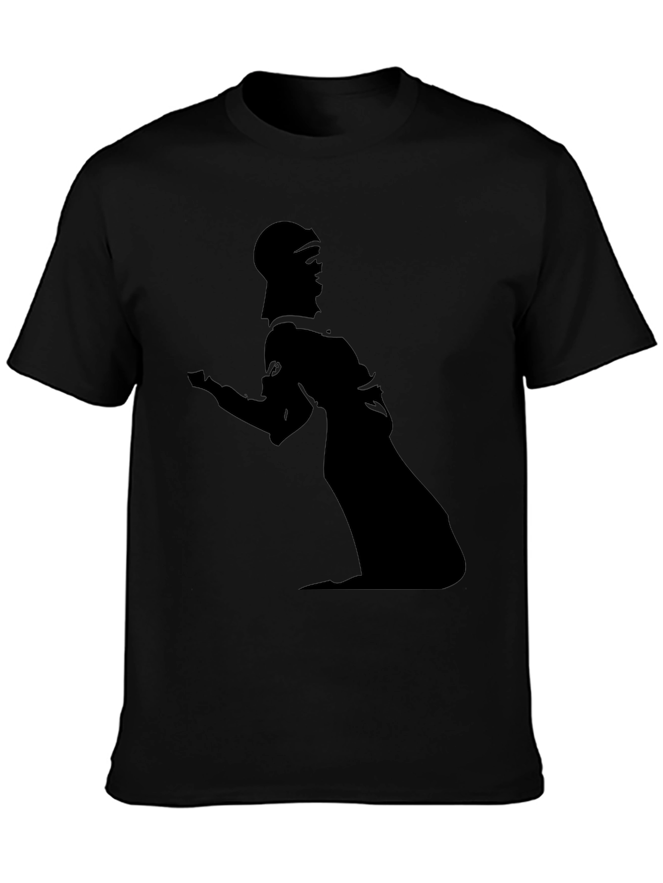 Silhouette Graphic Tee - Modern Black T-Shirt