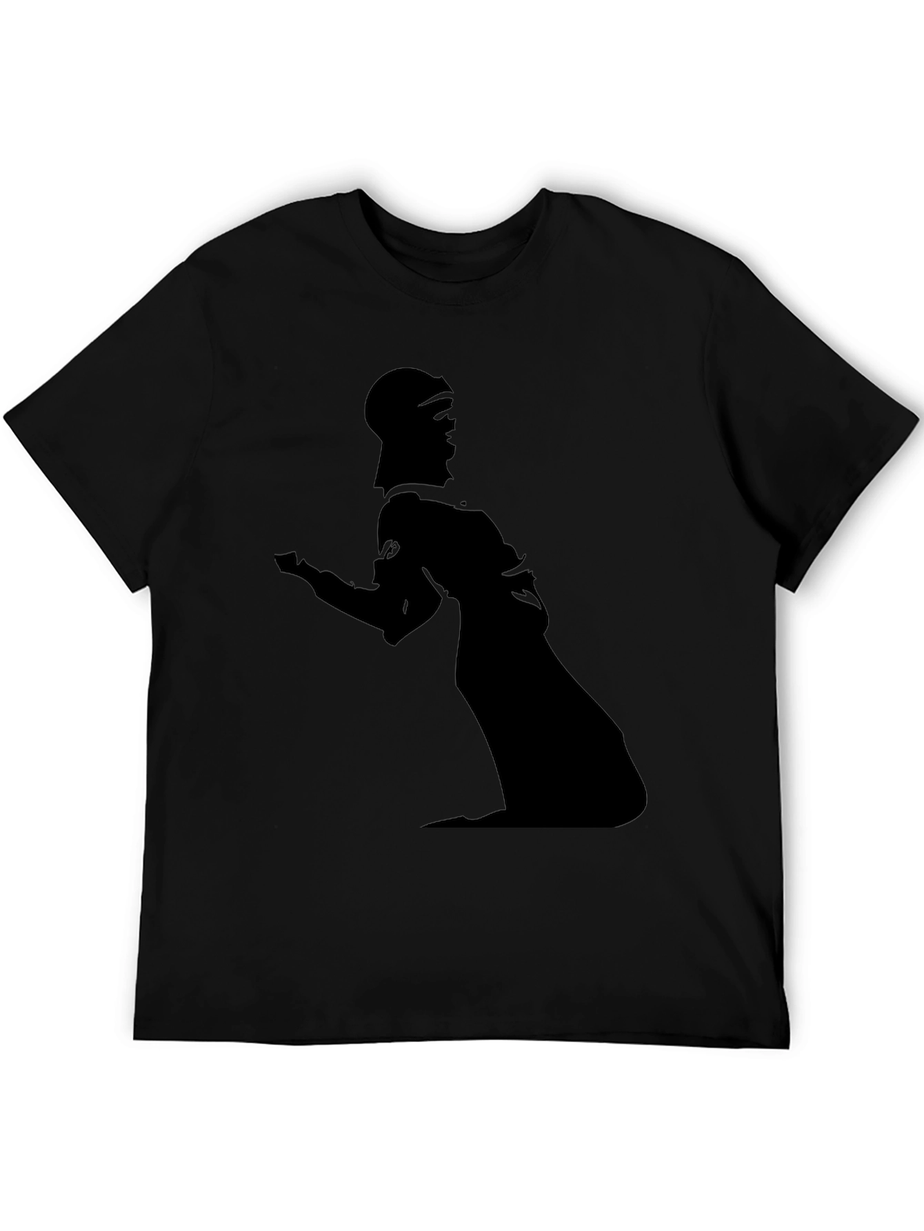 Silhouette Graphic Tee - Modern Black T-Shirt